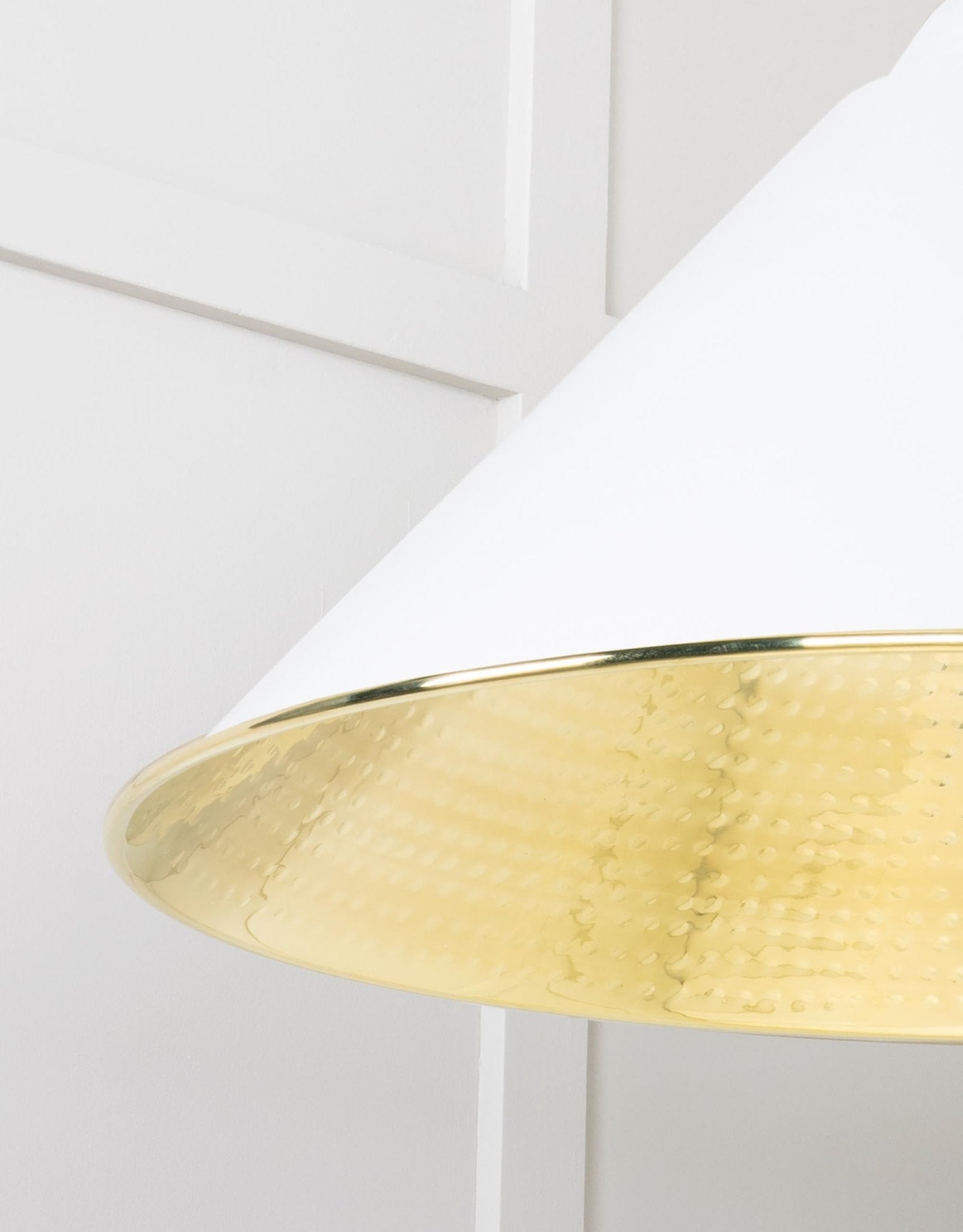 Hammered Brass Hockley Pendant | Flock - From The Anvil - EB London