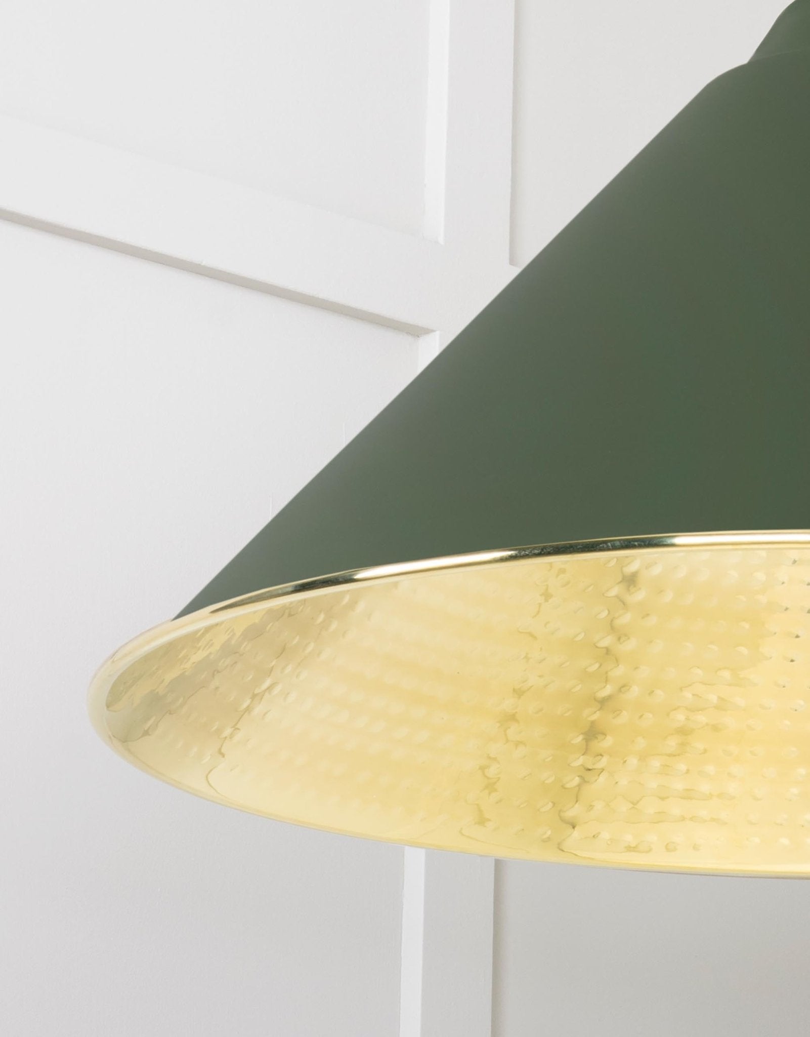 Hammered Brass Hockley Pendant |Heath - From The Anvil - EB London