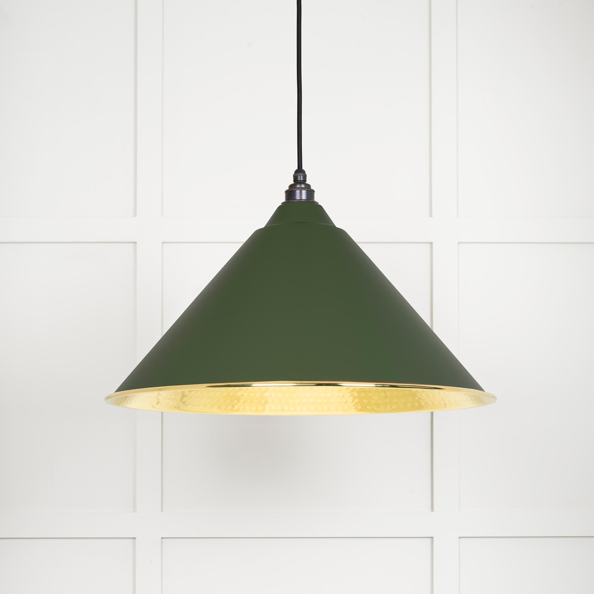 Hammered Brass Hockley Pendant |Heath - From The Anvil - EB London