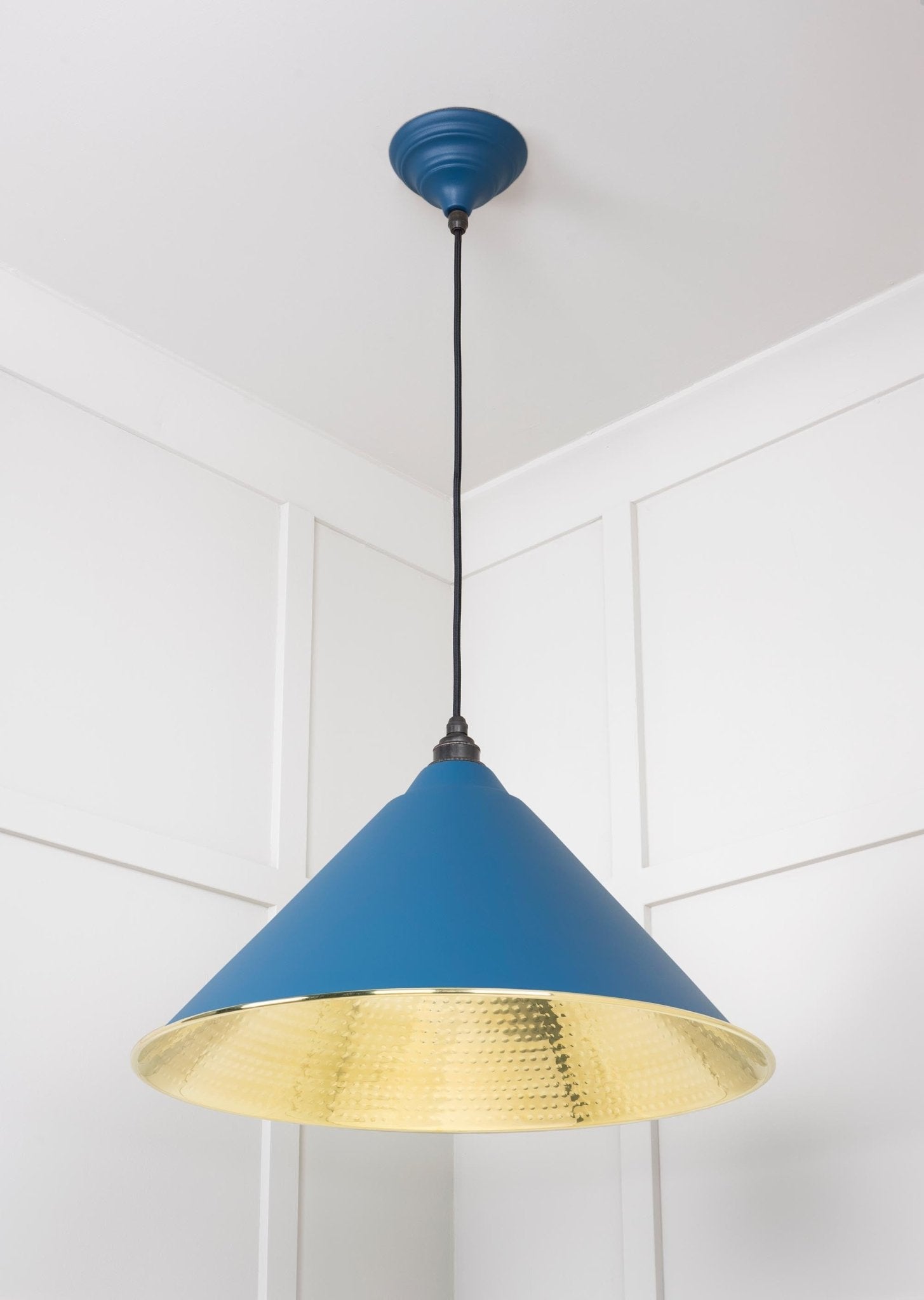 Hammered Brass Hockley Pendant | Upstream - From The Anvil - EB London