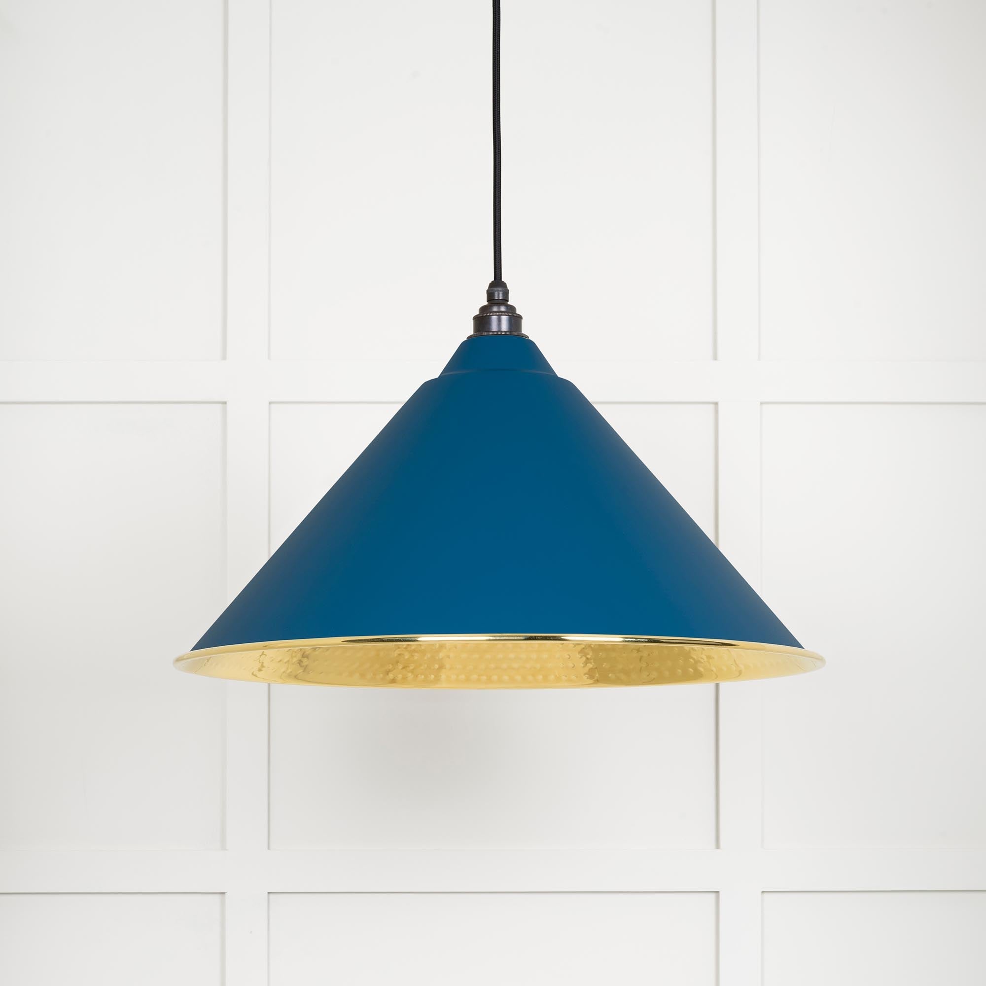 Hammered Brass Hockley Pendant | Upstream - From The Anvil - EB London
