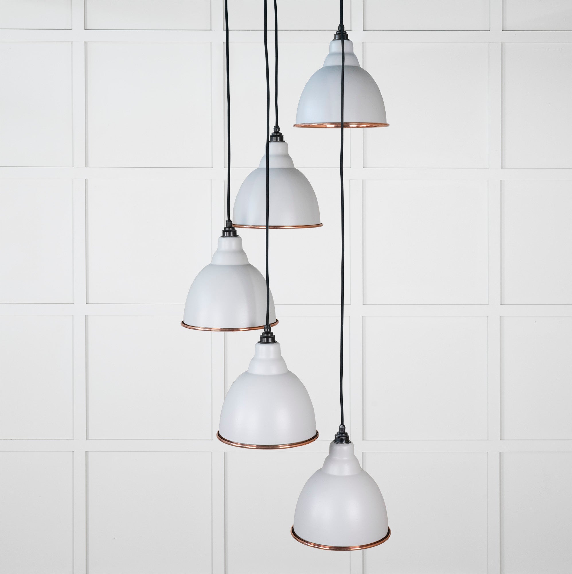 Hammered Copper Brindley Cluster Pendant | Birch - From the Anvil - EB London