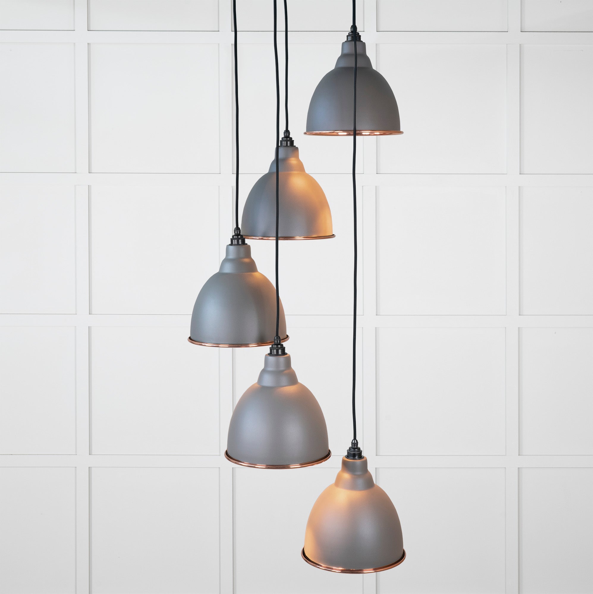 Hammered Copper Brindley Cluster Pendant | Bluff - From the Anvil - EB London