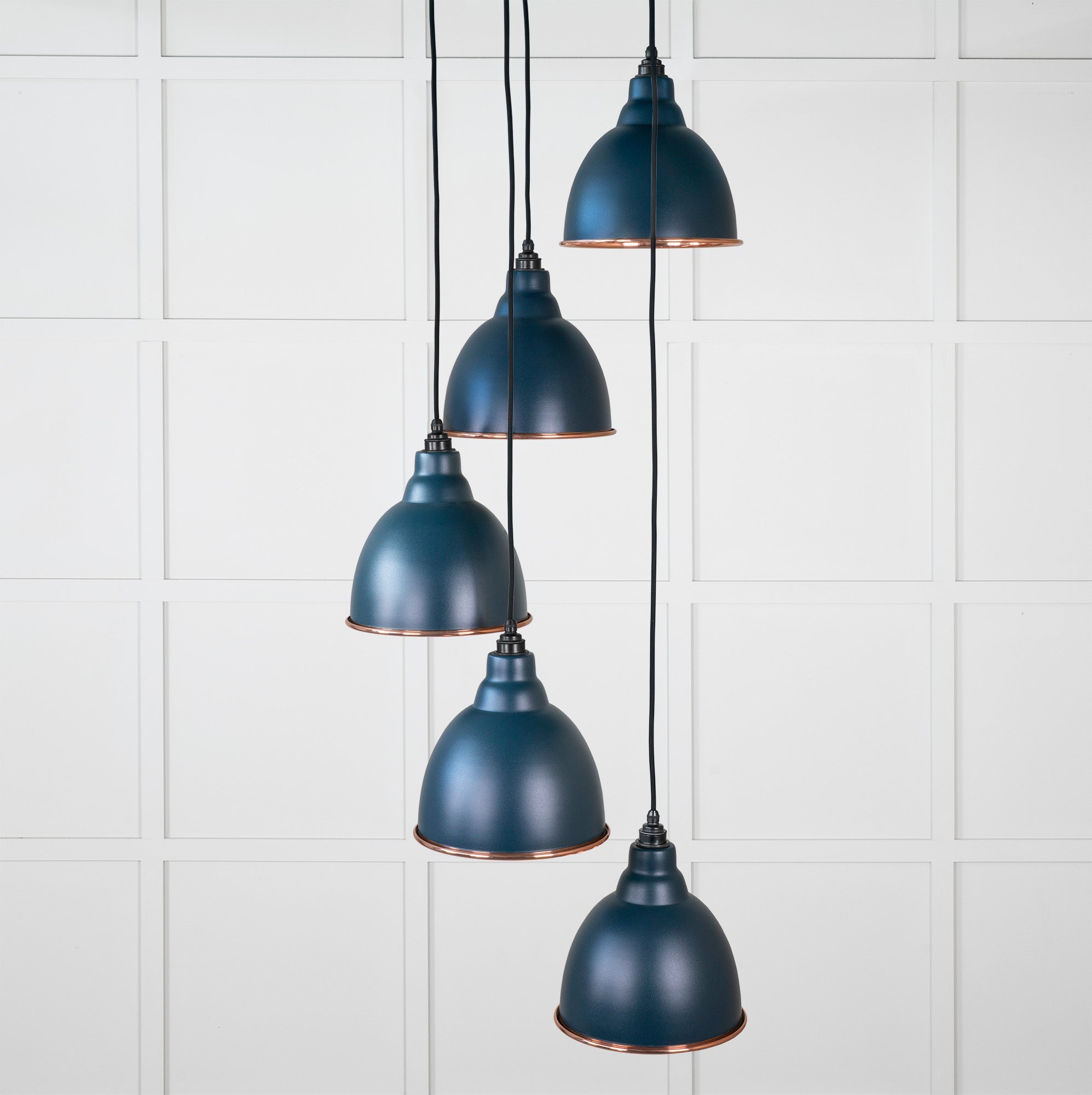 Hammered Copper Brindley Cluster Pendant |Dusk - From the Anvil - EB London
