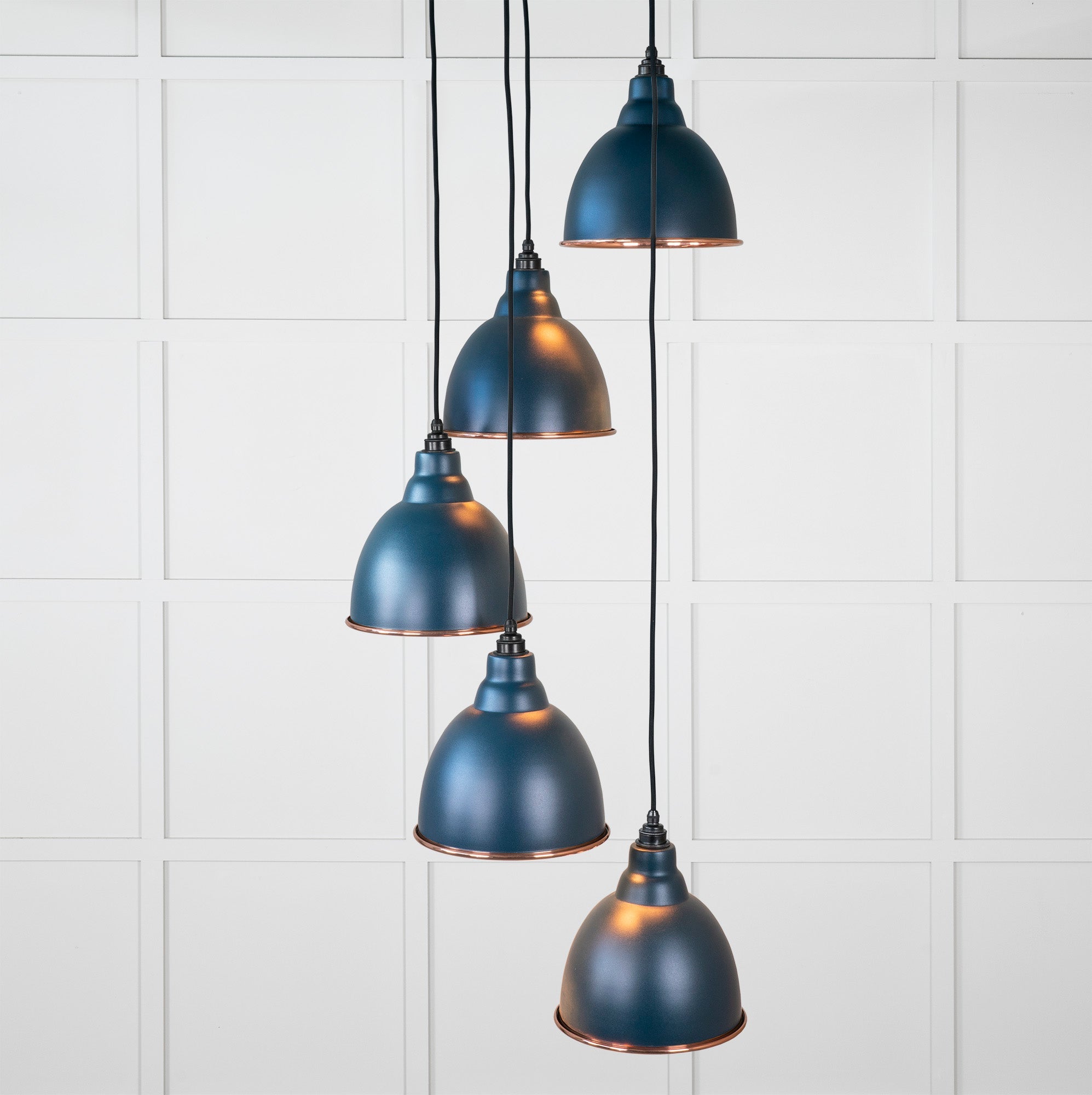 Hammered Copper Brindley Cluster Pendant |Dusk - From the Anvil - EB London