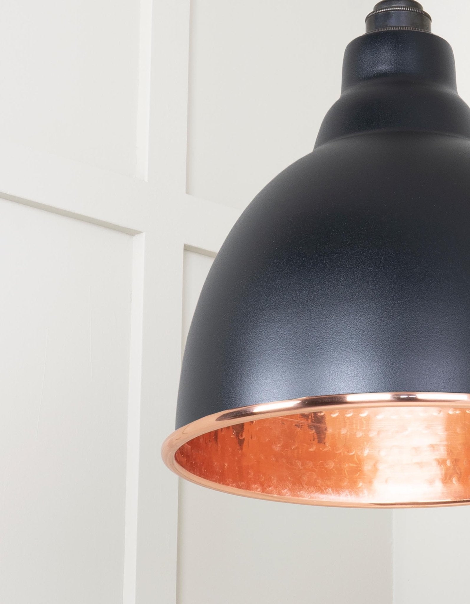 Hammered Copper Brindley Cluster Pendant | Elan Black - From the Anvil - EB London