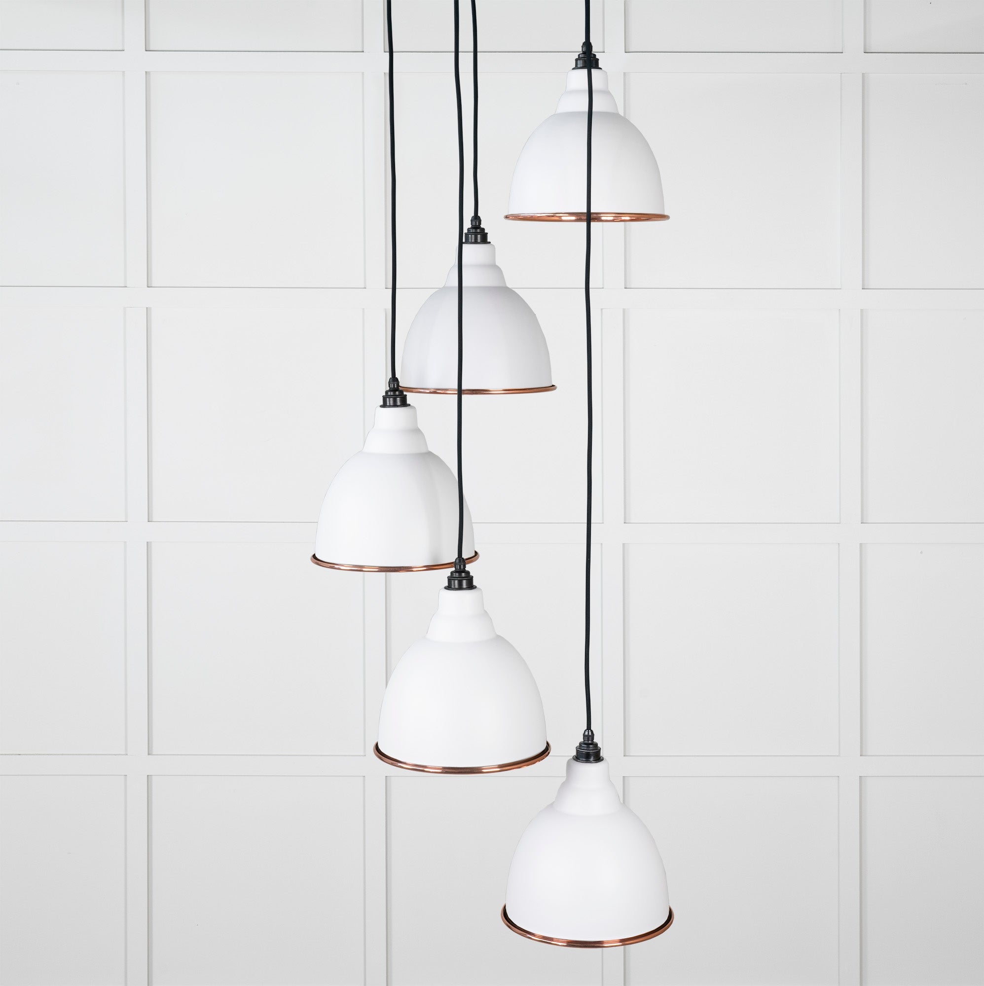 Hammered Copper Brindley Cluster Pendant | Flock - From the Anvil - EB London
