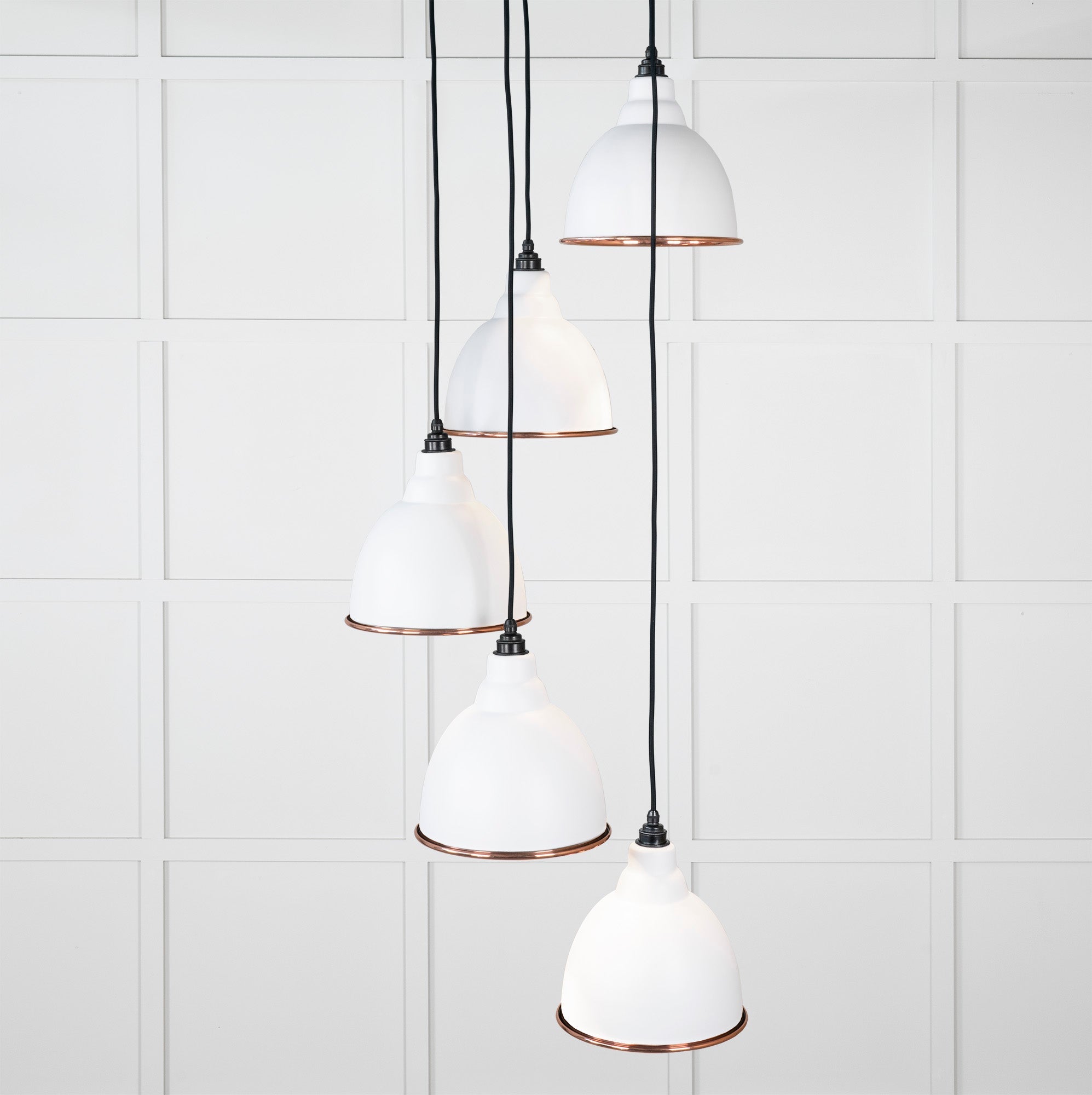 Hammered Copper Brindley Cluster Pendant | Flock - From the Anvil - EB London