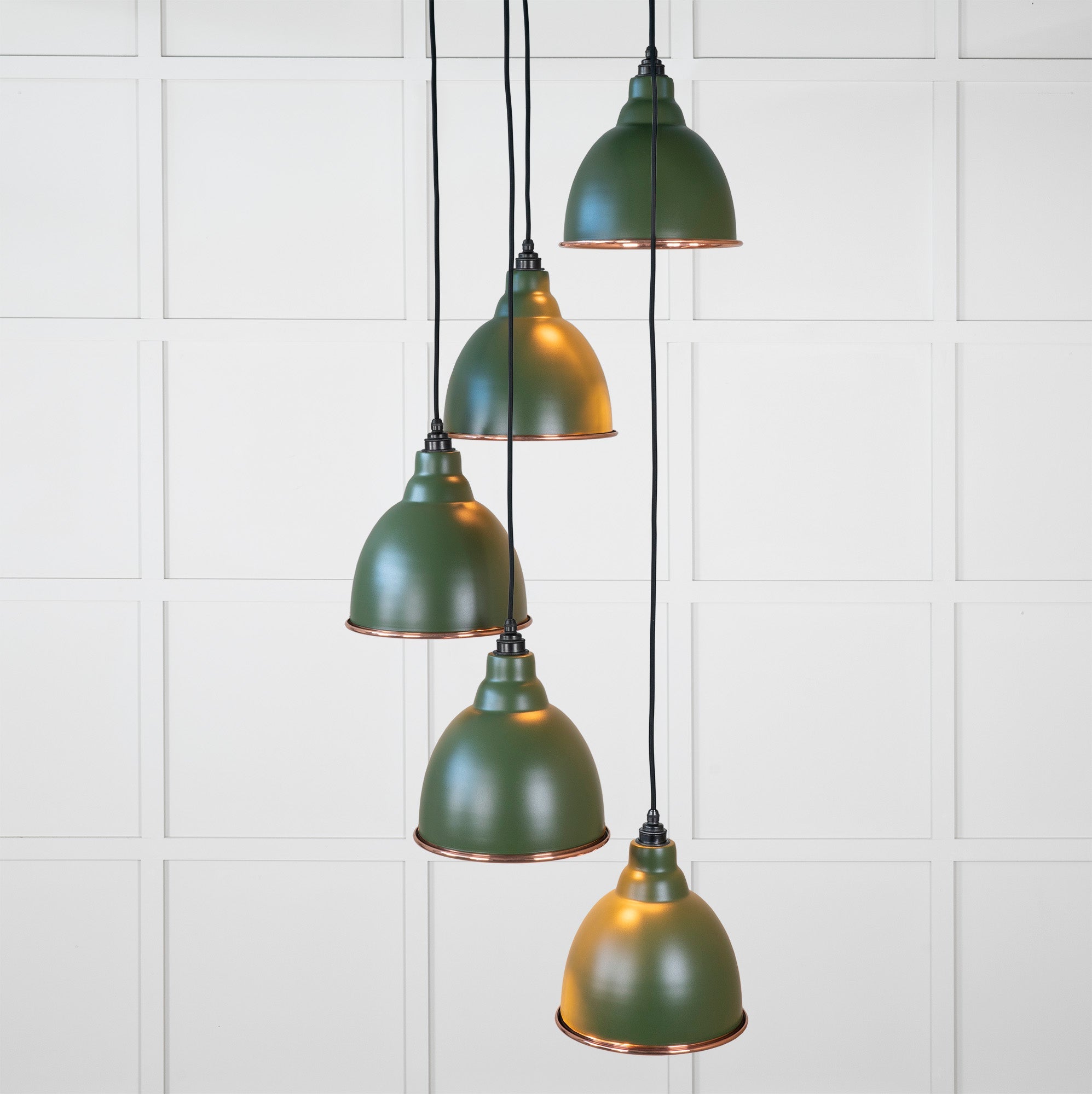 Hammered Copper Brindley Cluster Pendant | Heath - From the Anvil - EB London