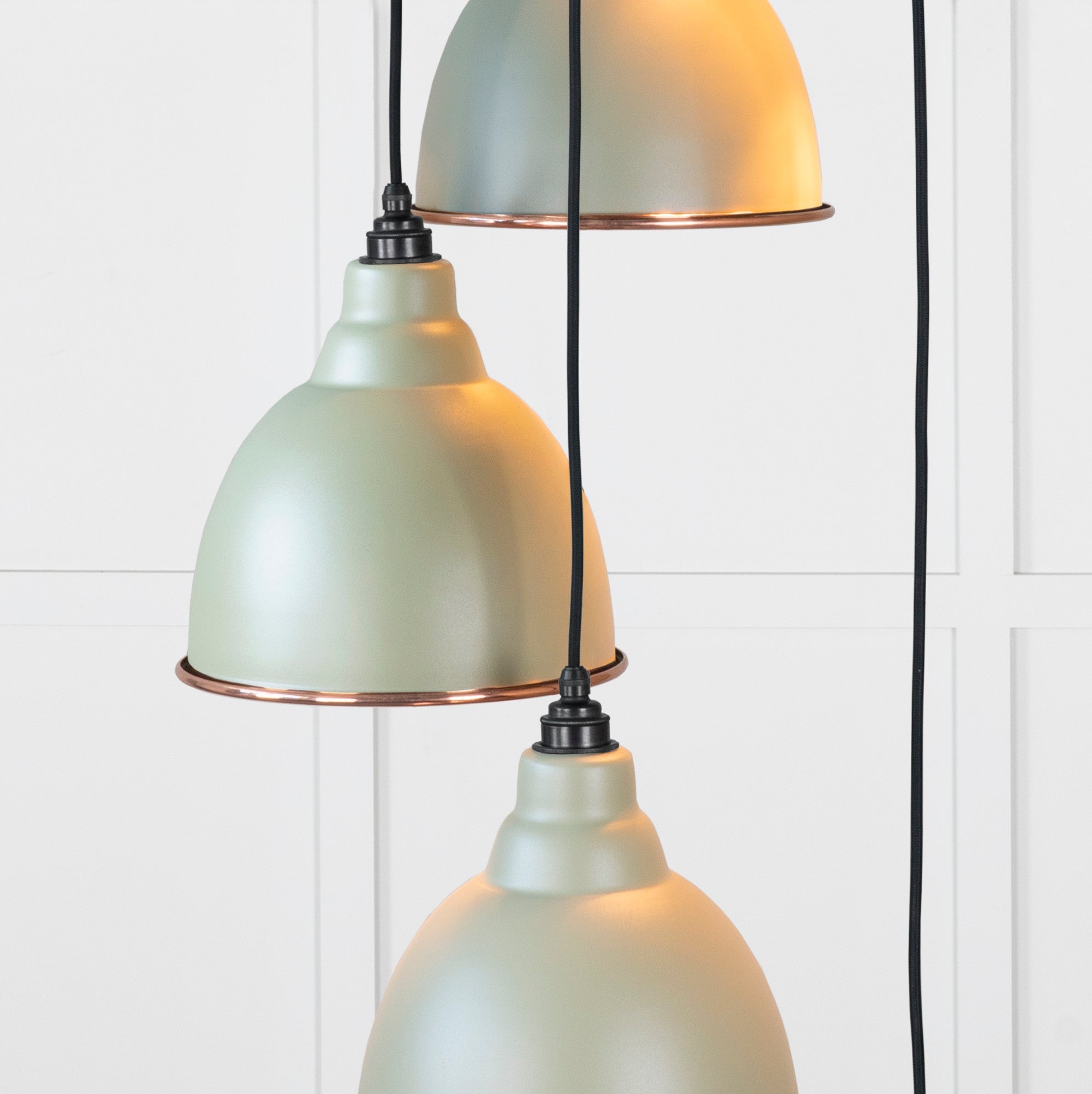 Hammered Copper Brindley Cluster Pendant | Tump - From the Anvil - EB London