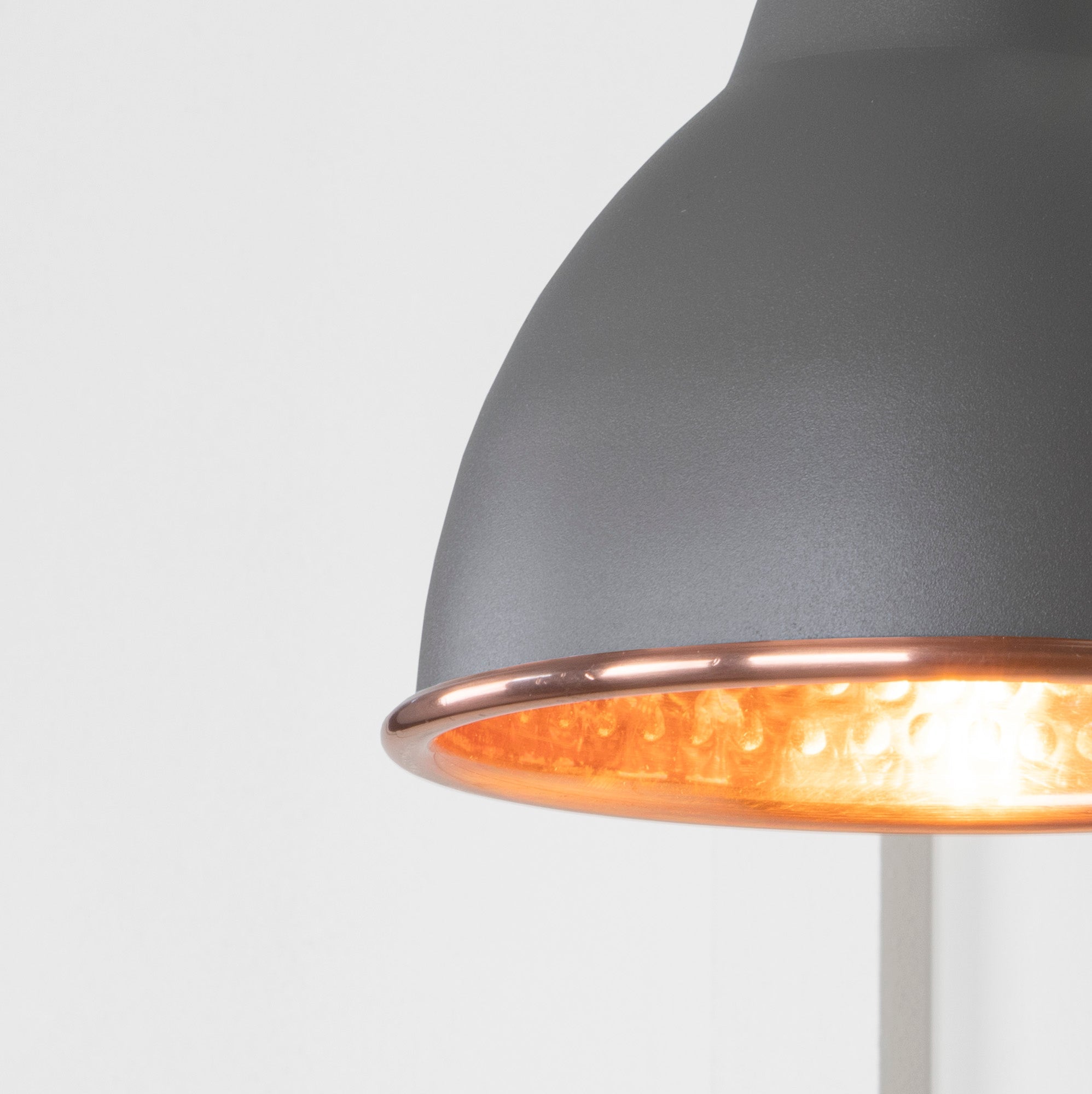 Hammered Copper Brindley Wall Light | Hammered Copper Bluff - From the Anvil - EB London