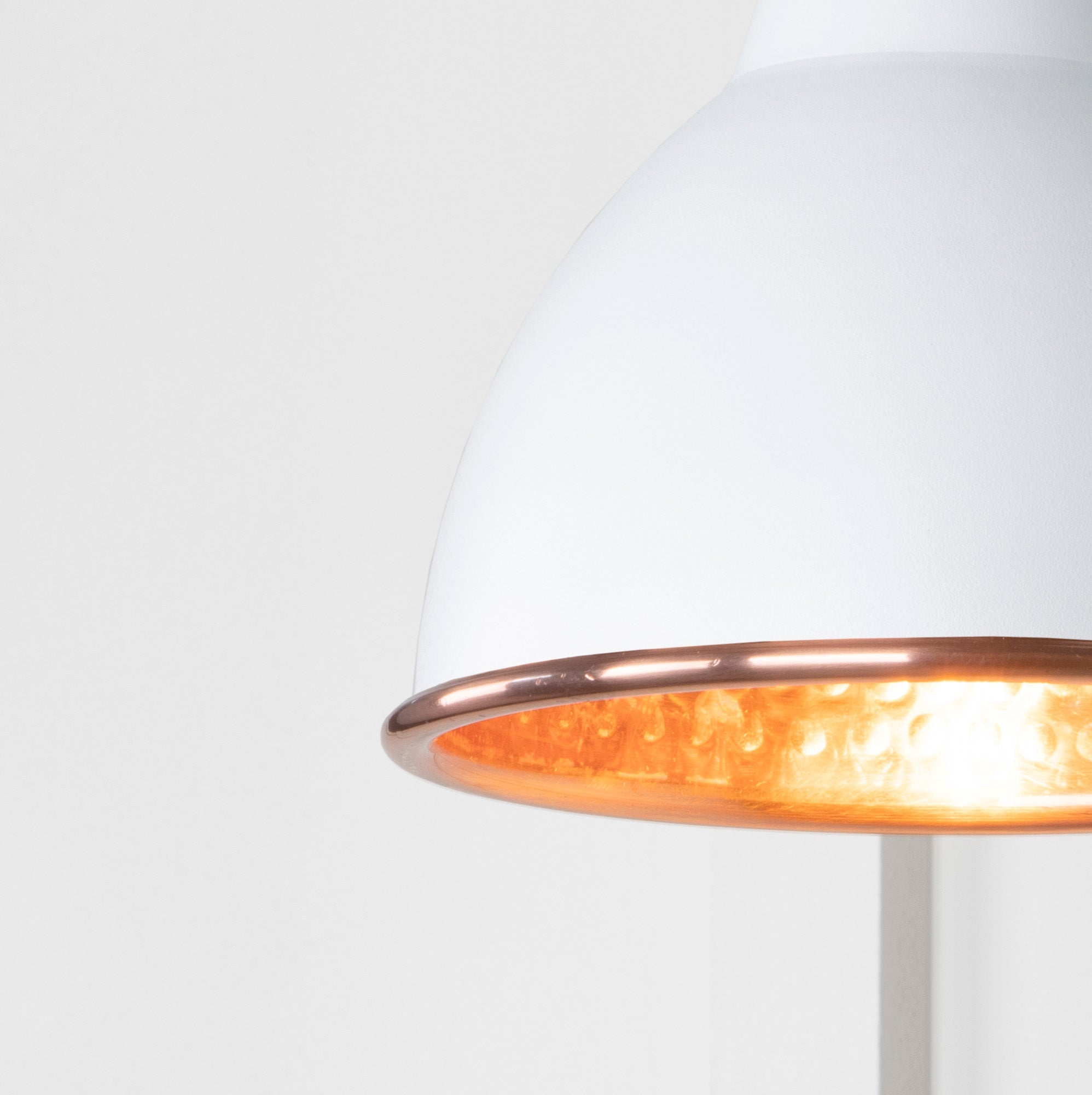 Hammered Copper Brindley Wall Light | Hammered Copper Flock - From the Anvil - EB London