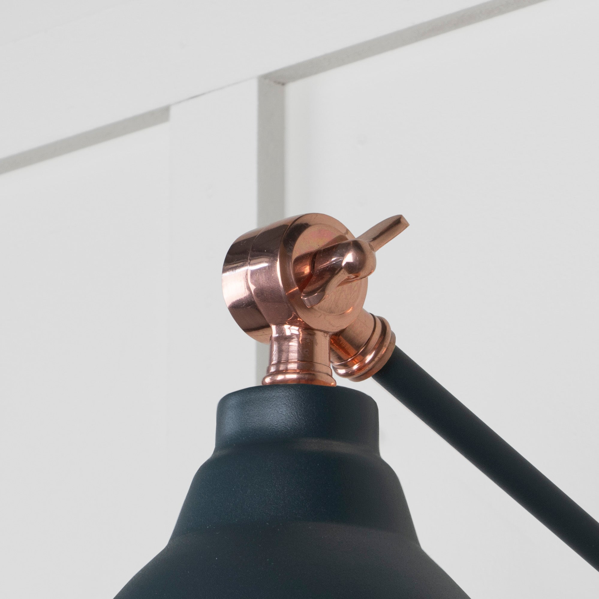 Hammered Copper Brindley Wall Light | Hammered Copper Soot - From the Anvil - EB London