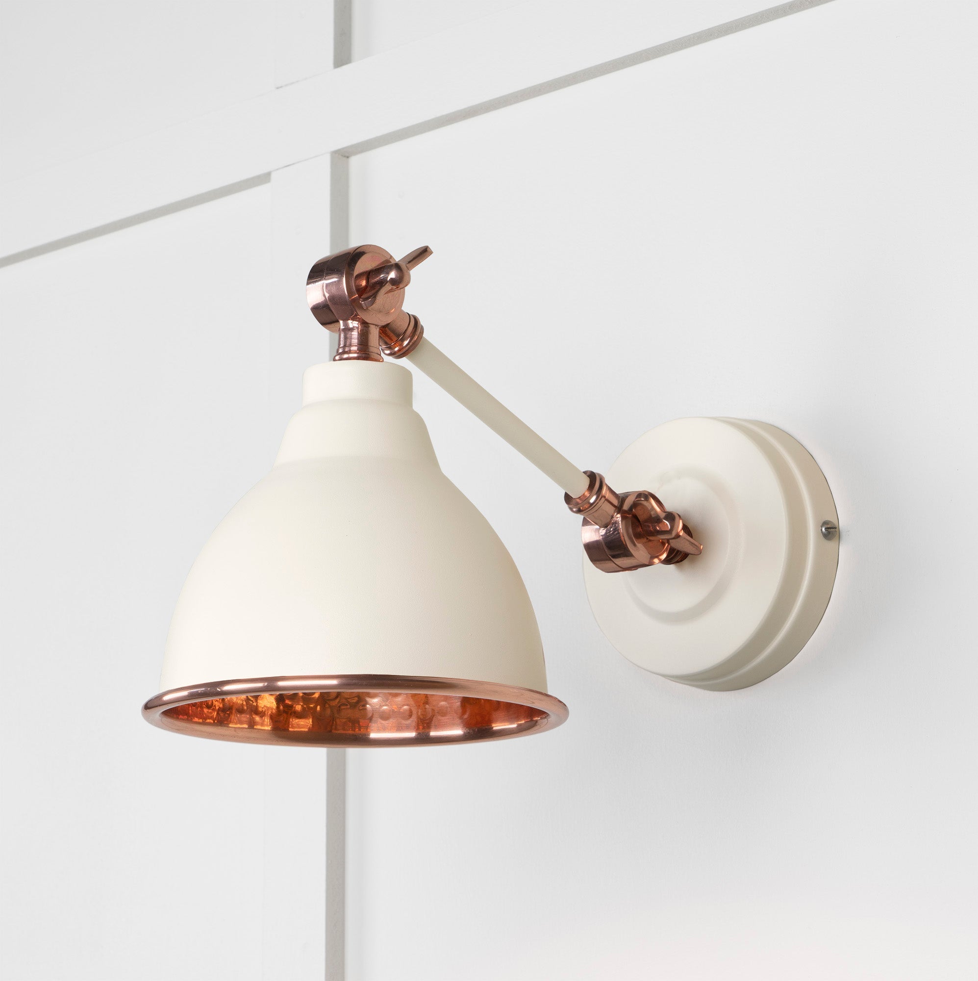 Hammered Copper Brindley Wall Light | Hammered Copper Teasel - From the Anvil - EB London