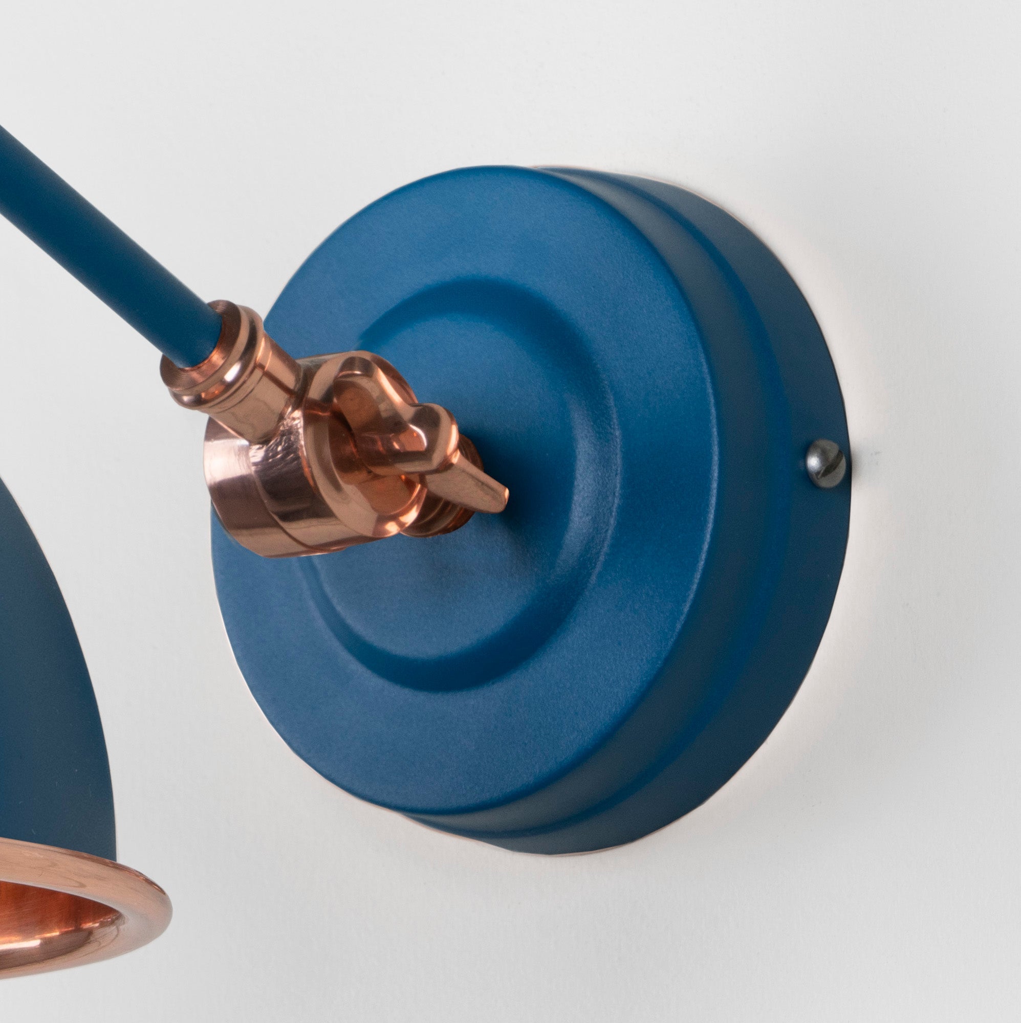 Hammered Copper Brindley Wall Light | Hammered Copper Upstream - From the Anvil - EB London