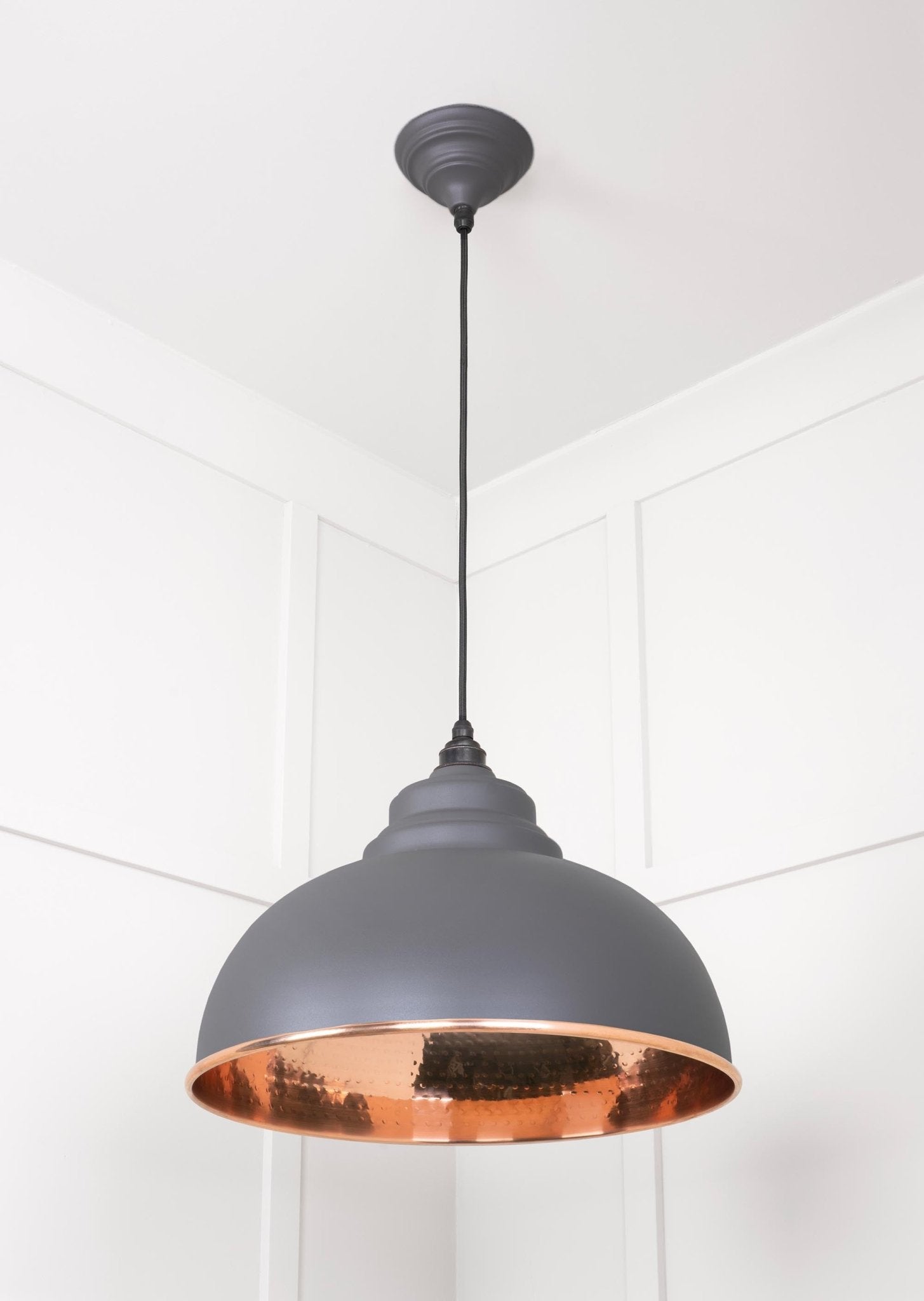 Hammered Copper Harborne Pendant | Bluff - From The Anvil - EB London