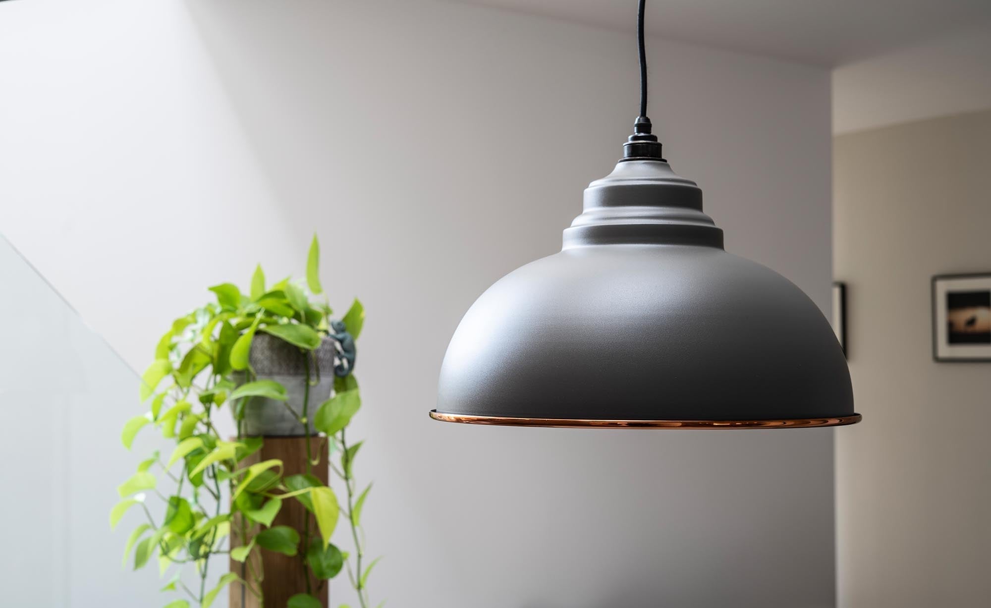 Hammered Copper Harborne Pendant | Bluff - From The Anvil - EB London