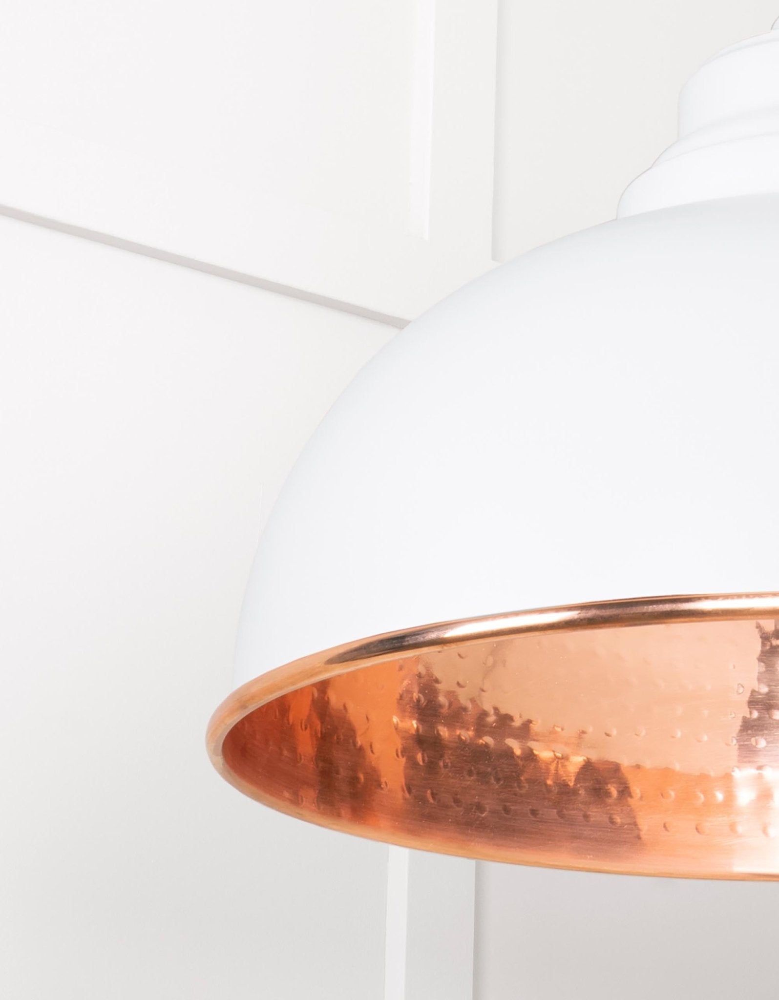 Hammered Copper Harborne Pendant | Flock - From The Anvil - EB London