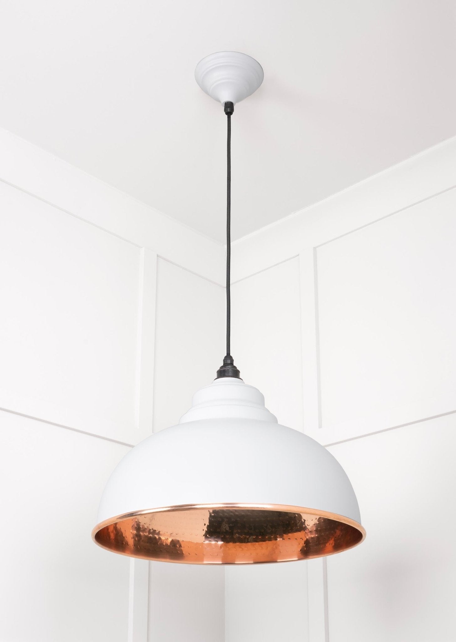 Hammered Copper Harborne Pendant | Flock - From The Anvil - EB London