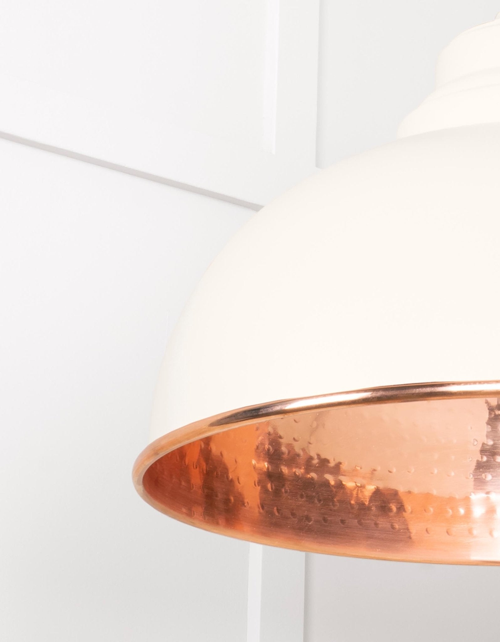 Hammered Copper Harborne Pendant | Teasel - From The Anvil - EB London