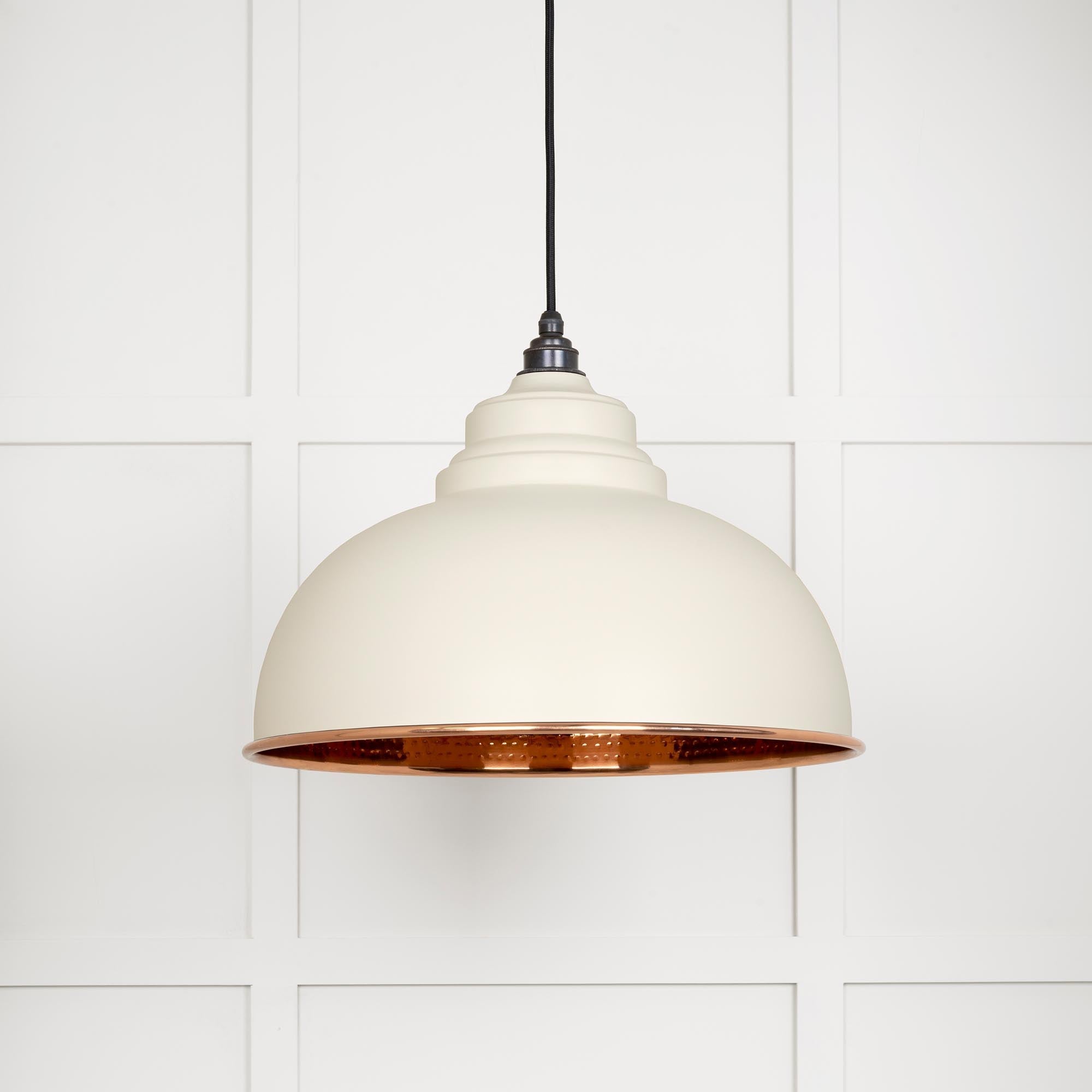 Hammered Copper Harborne Pendant | Teasel - From The Anvil - EB London