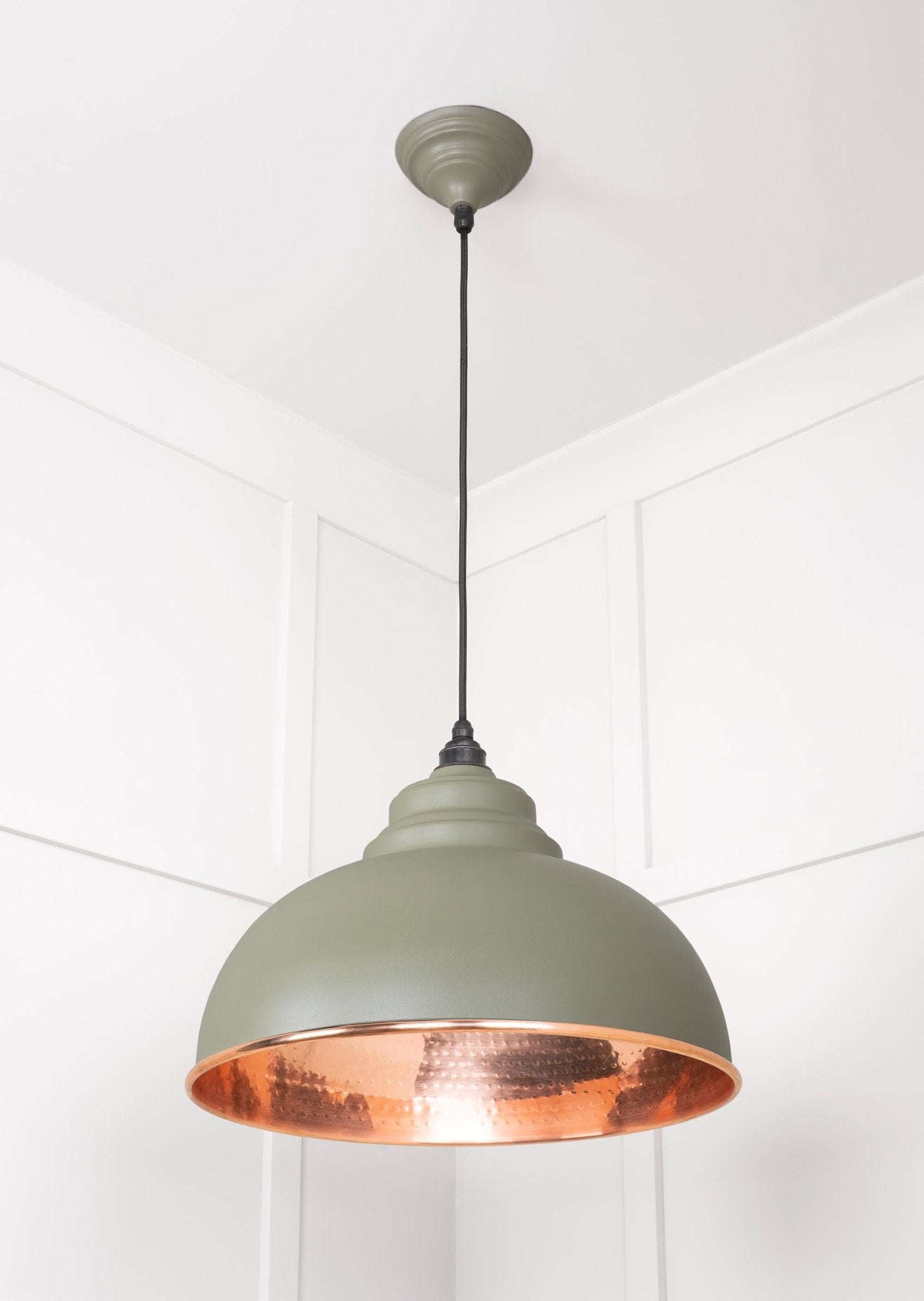 Hammered Copper Harborne Pendant | Tump - From The Anvil - EB London