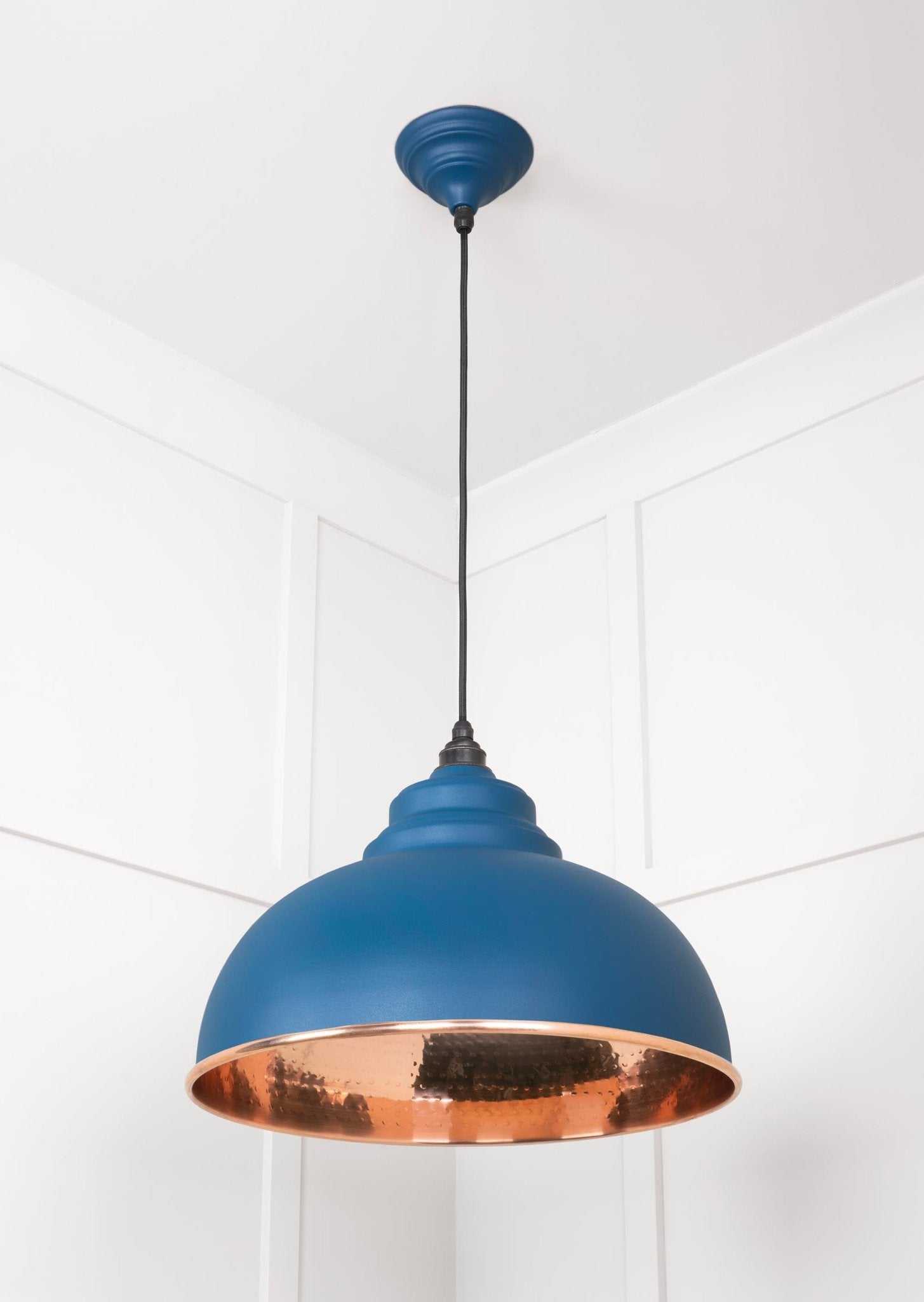 Hammered Copper Harborne Pendant | Upstream - From The Anvil - EB London