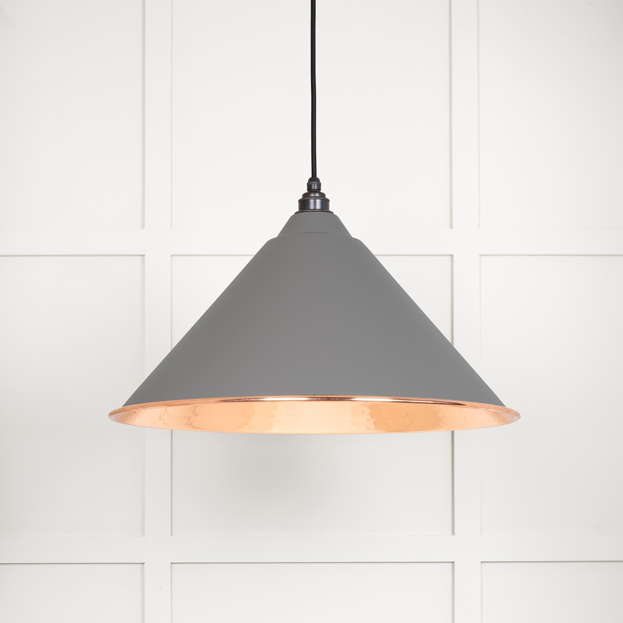 Hammered Copper Hockley Pendant | Bluff - From The Anvil - EB London