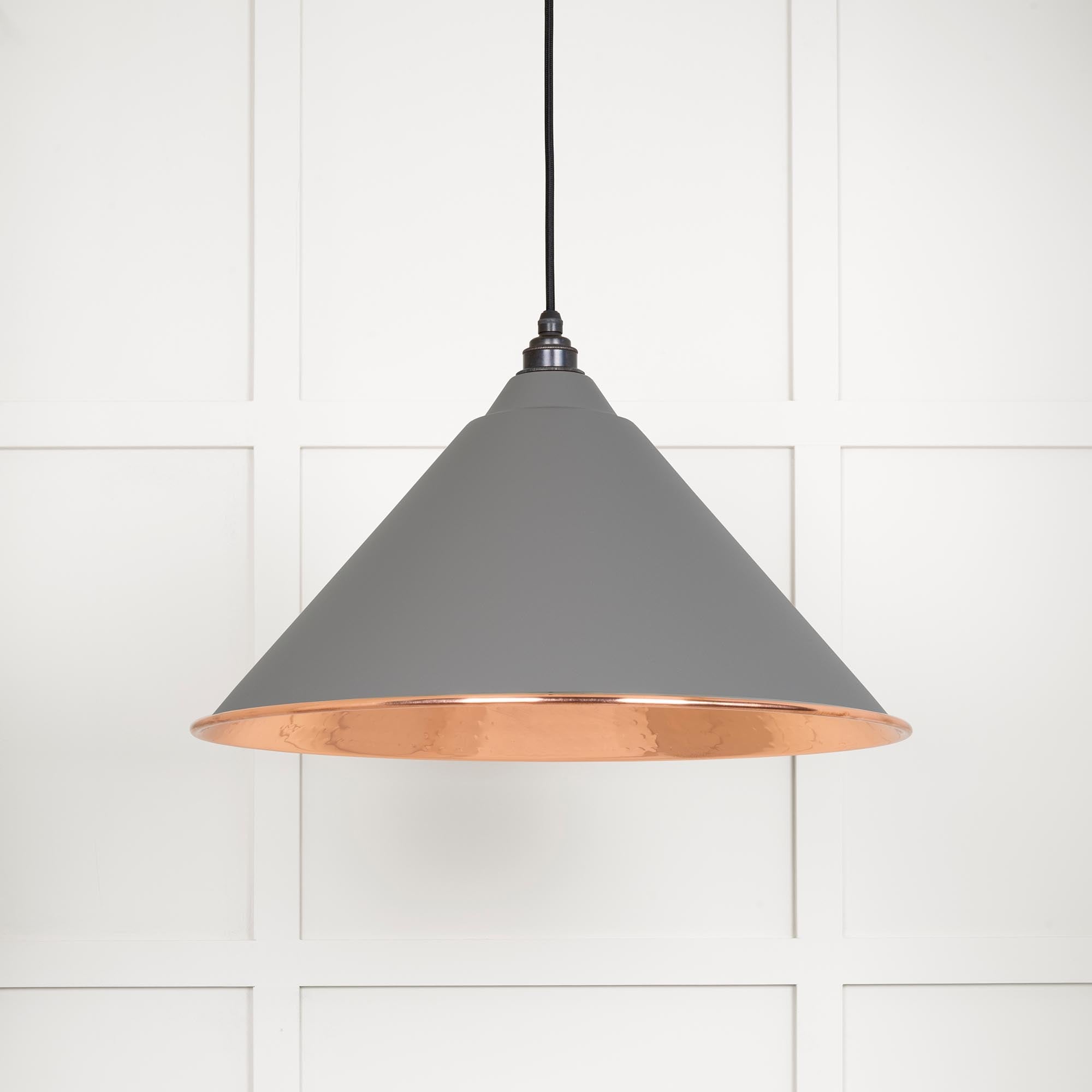 Hammered Copper Hockley Pendant | Bluff - From The Anvil - EB London