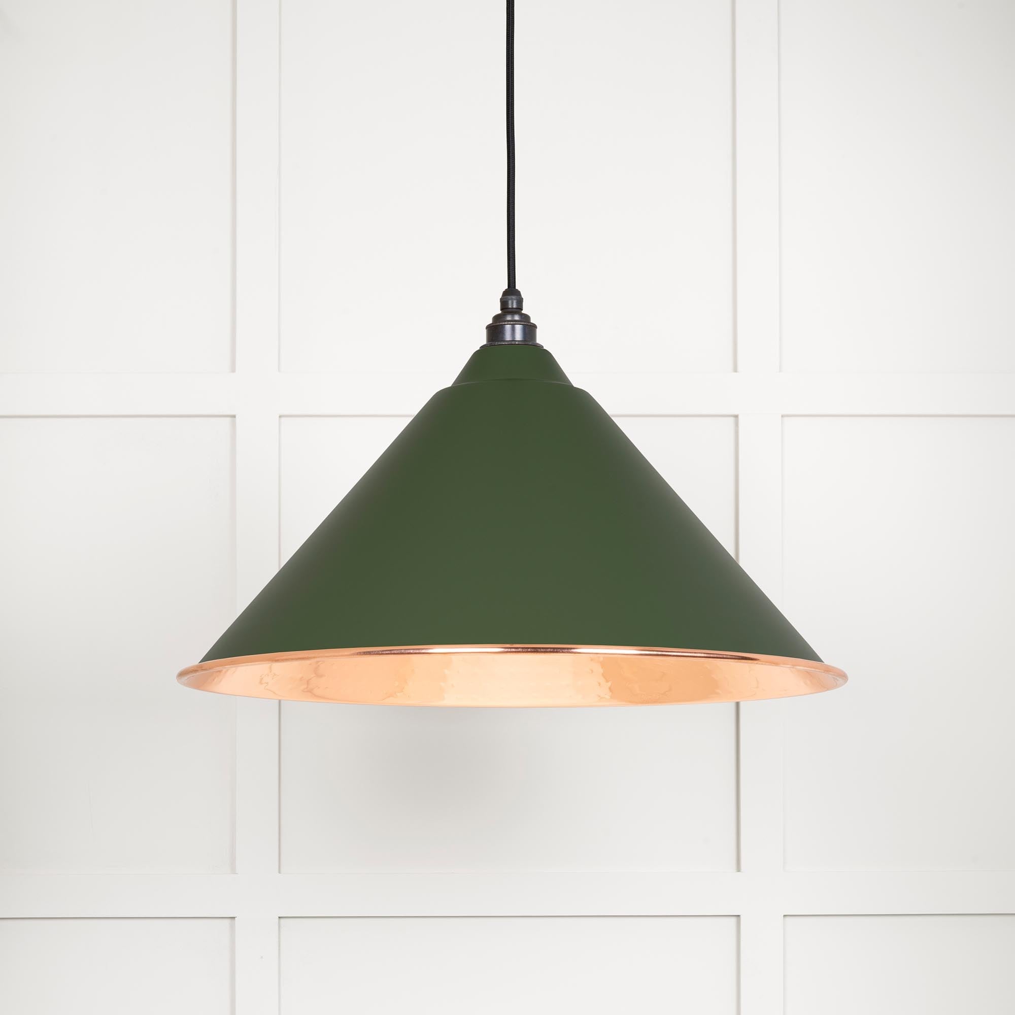 Hammered Copper Hockley Pendant | Heath - From The Anvil - EB London