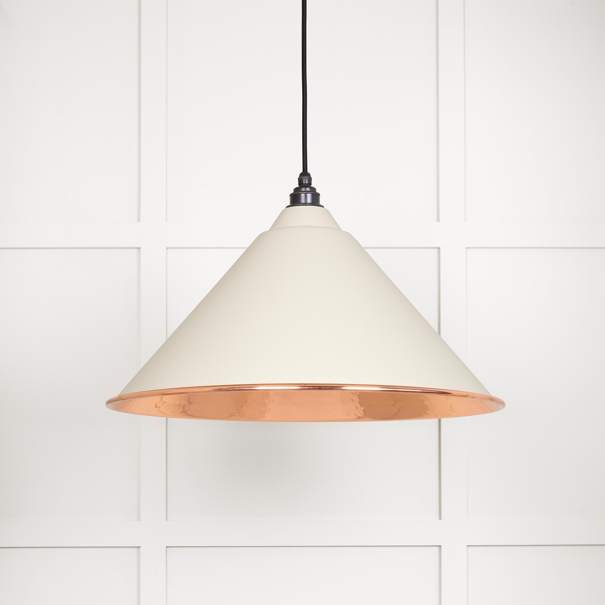 Hammered Copper Hockley Pendant | Teasel - From The Anvil - EB London