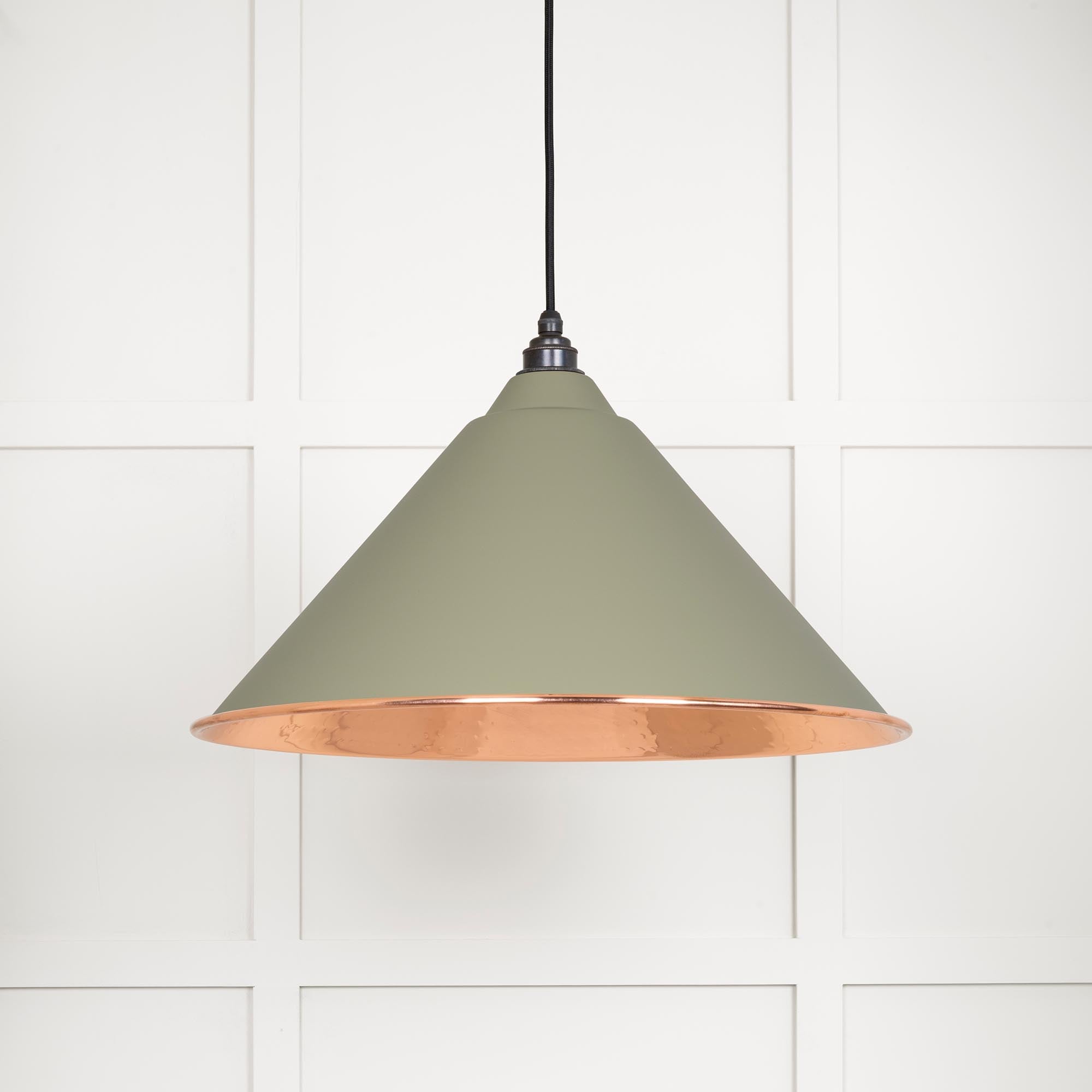 Hammered Copper Hockley Pendant | Tump - From The Anvil - EB London