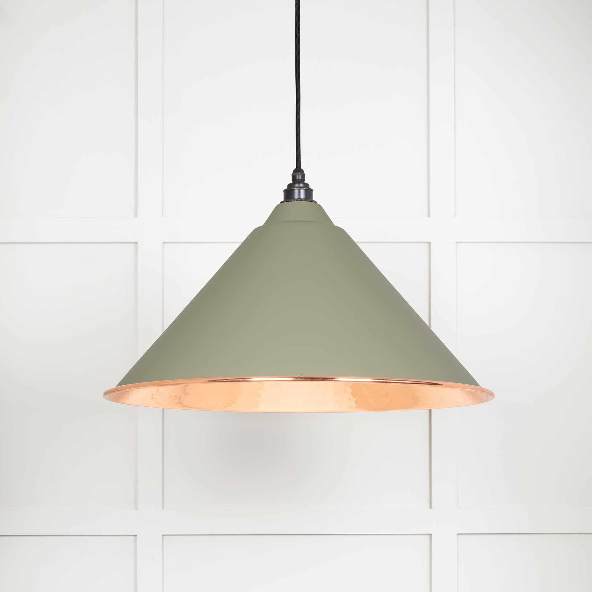 Hammered Copper Hockley Pendant | Tump - From The Anvil - EB London