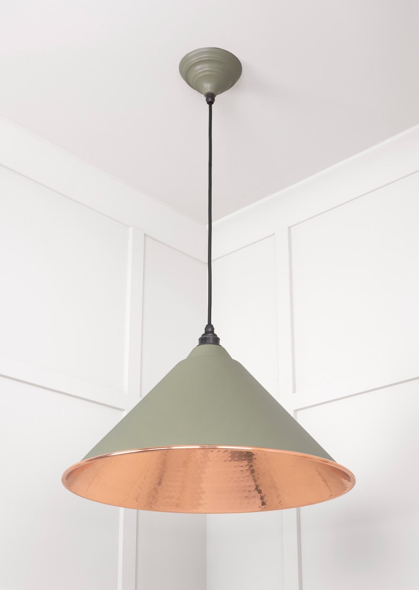 Hammered Copper Hockley Pendant | Tump - From The Anvil - EB London