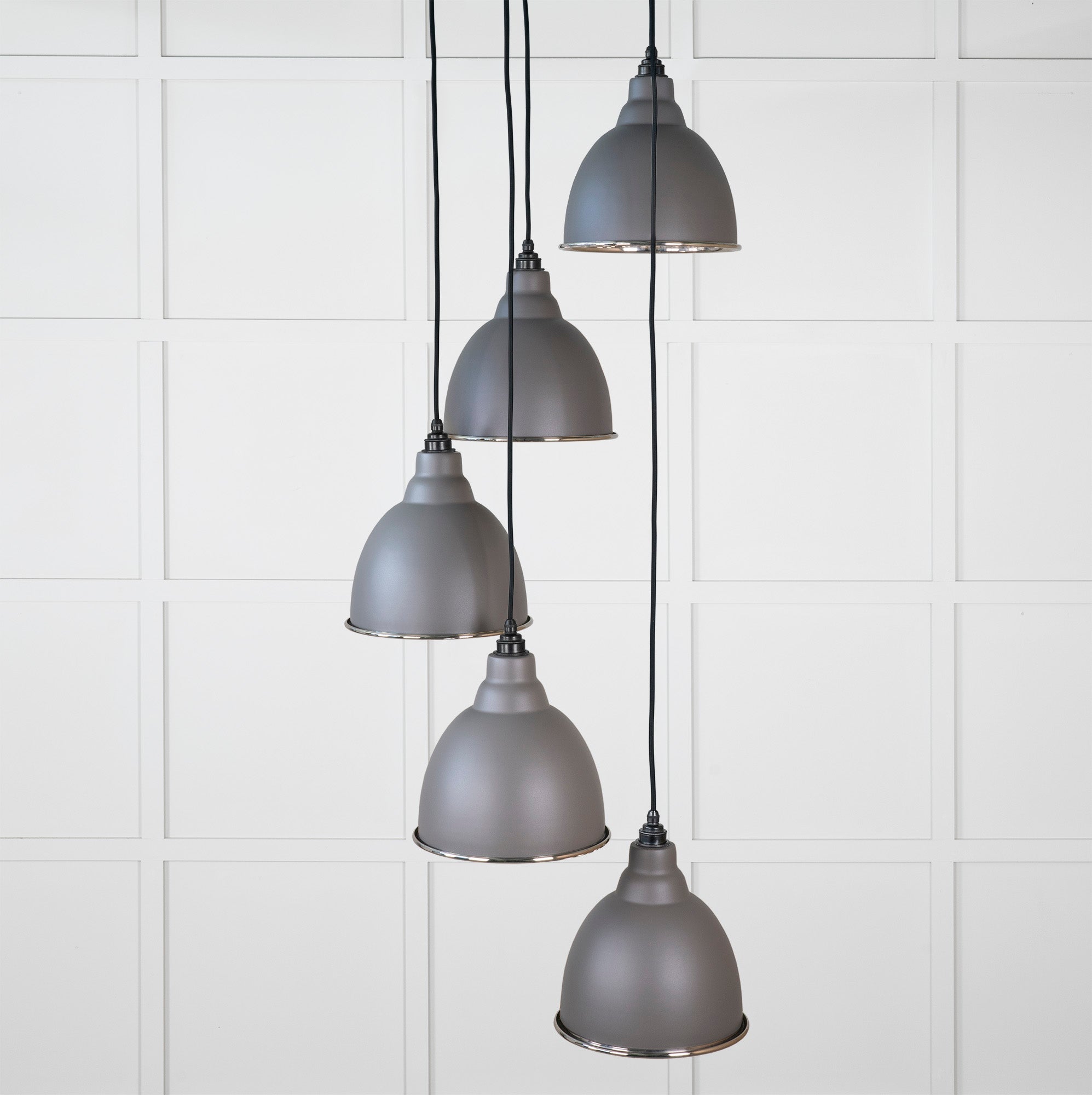 Hammered Nickel Brindley Cluster Pendant | Bluff - From the Anvil - EB London