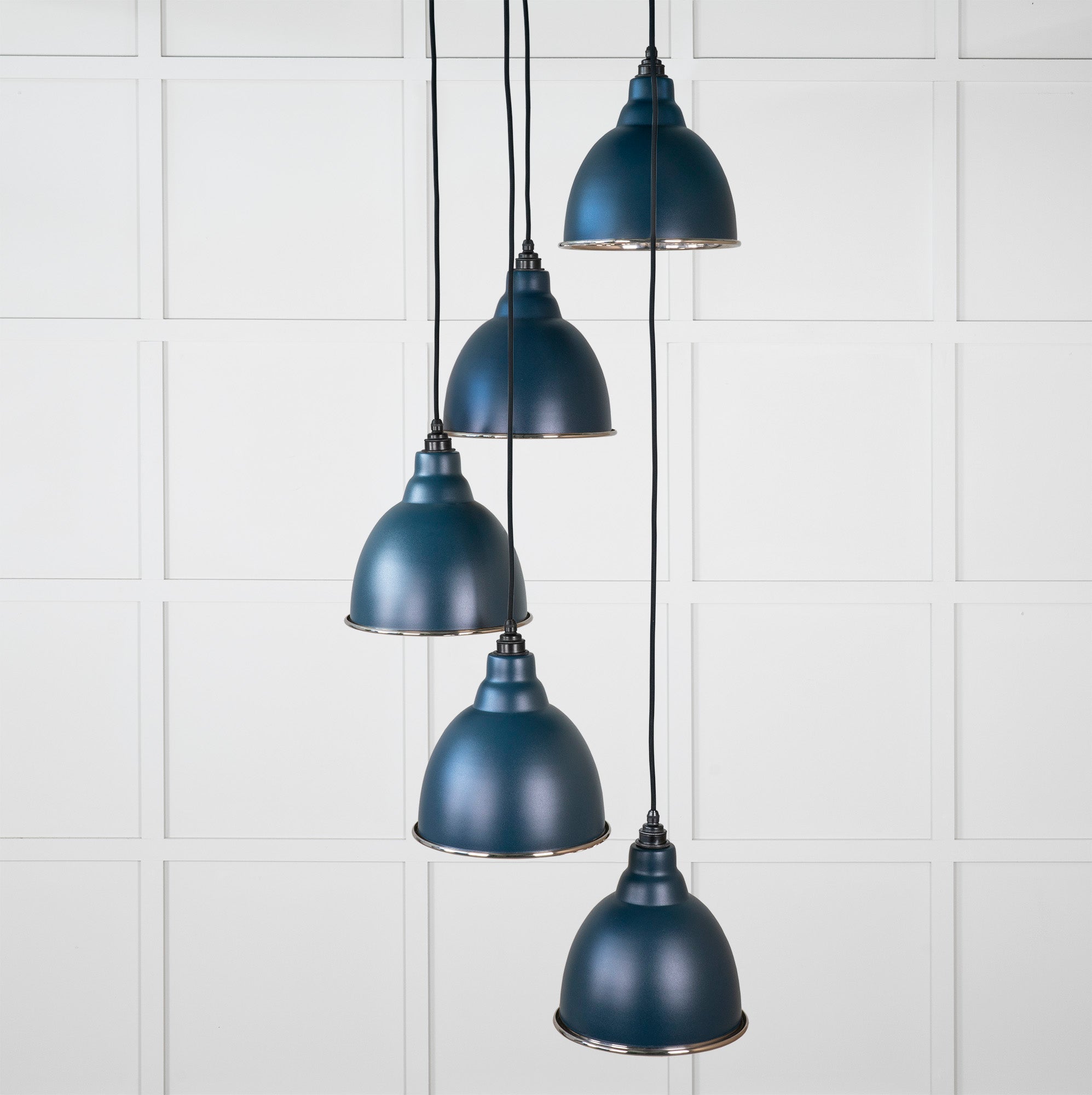 Hammered Nickel Brindley Cluster Pendant | Dusk - From the Anvil - EB London