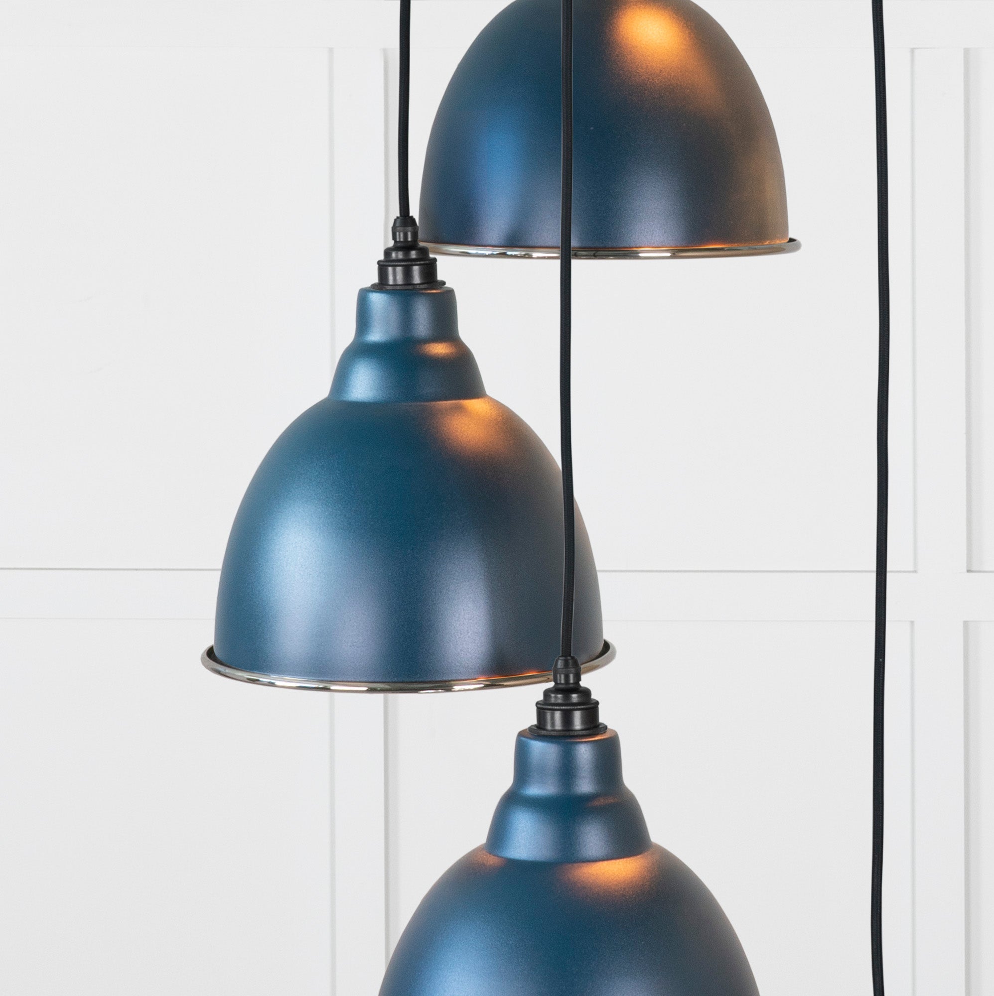 Hammered Nickel Brindley Cluster Pendant | Dusk - From the Anvil - EB London