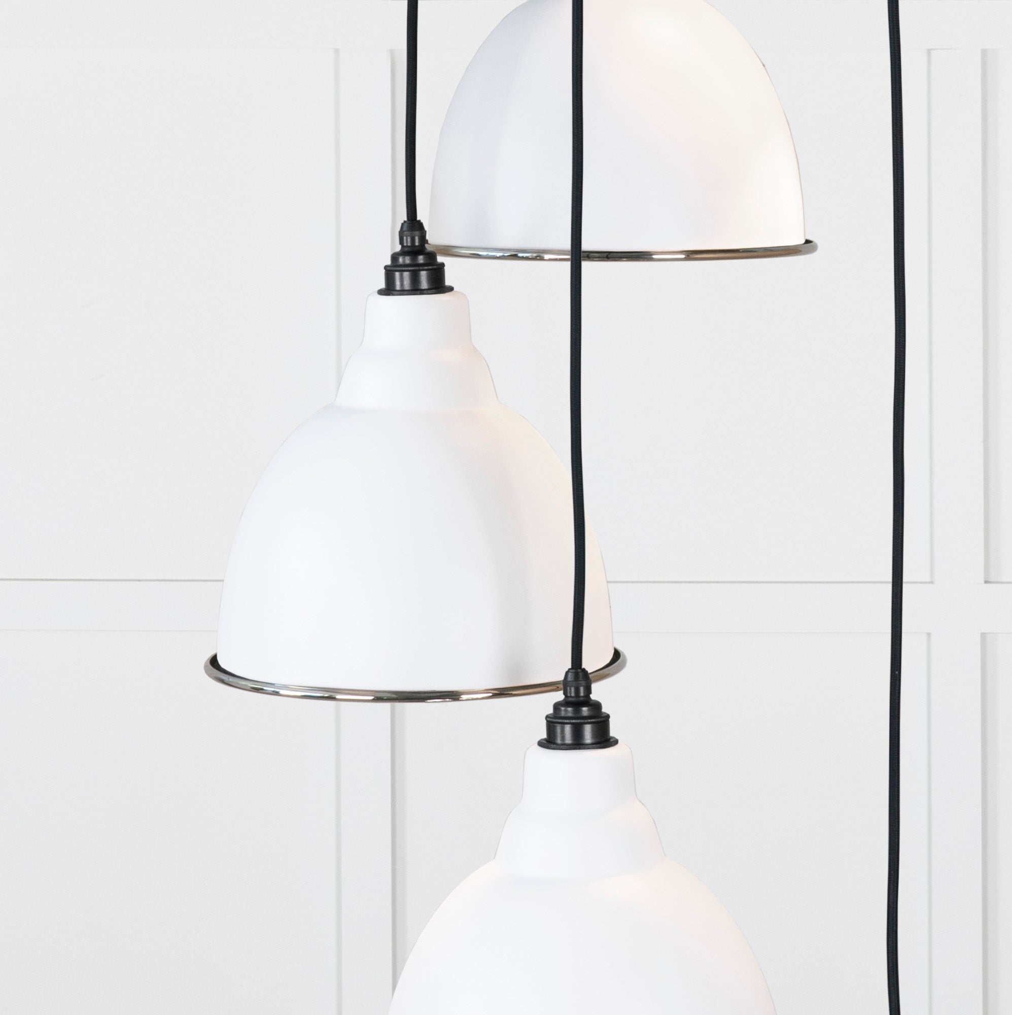 Hammered Nickel Brindley Cluster Pendant | Flock - From the Anvil - EB London
