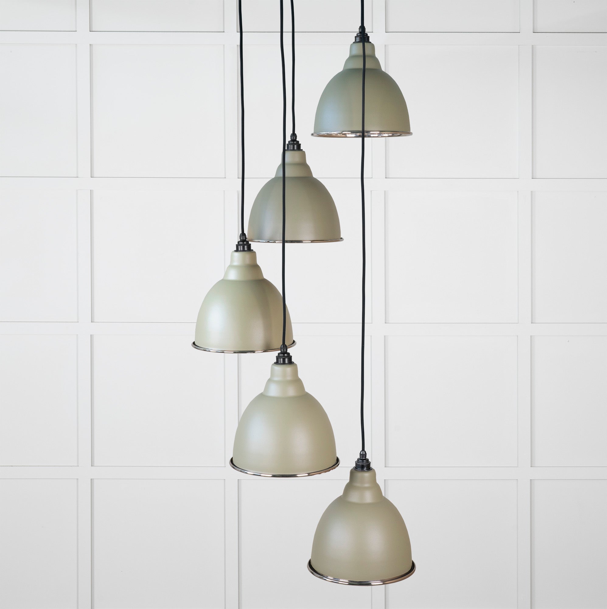 Hammered Nickel Brindley Cluster Pendant | Tump - From the Anvil - EB London