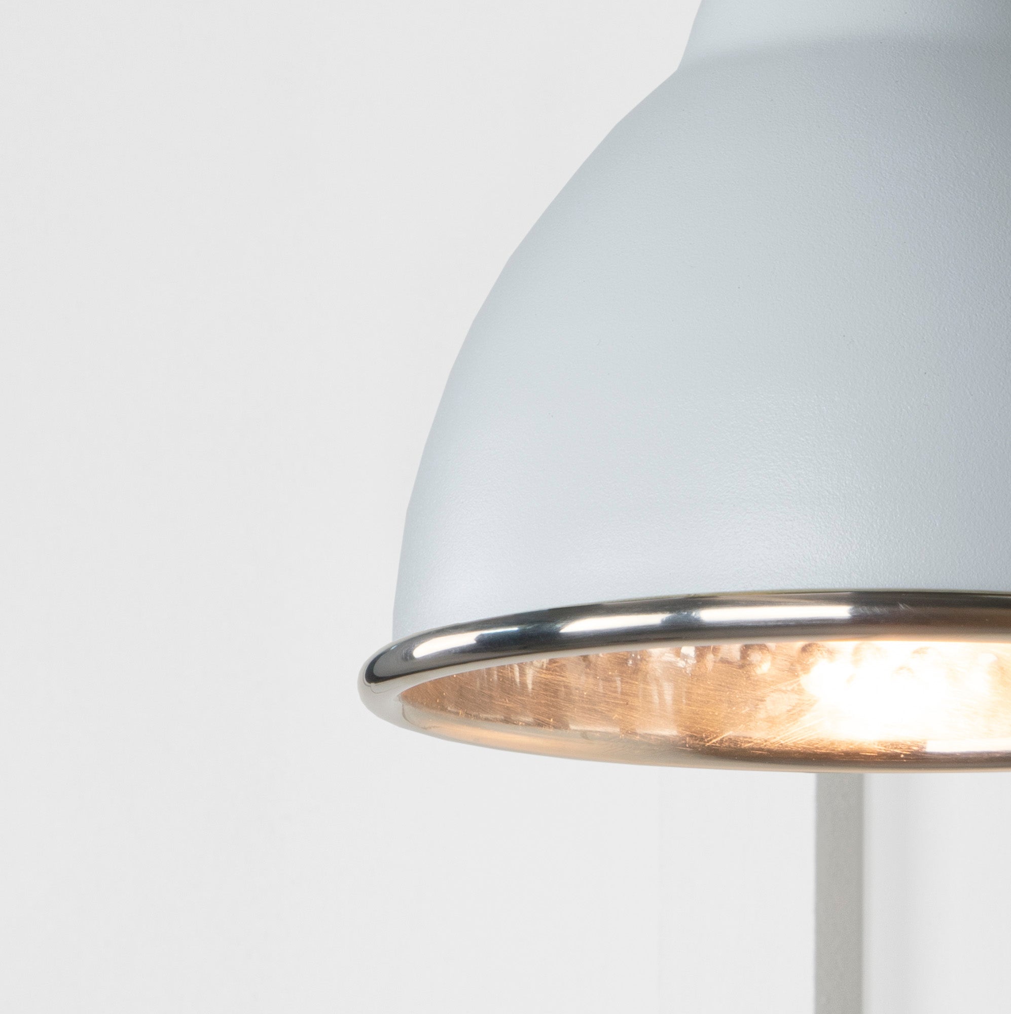 Hammered Nickel Brindley Wall Light | Hammered Nickel Birch - From the Anvil - EB London