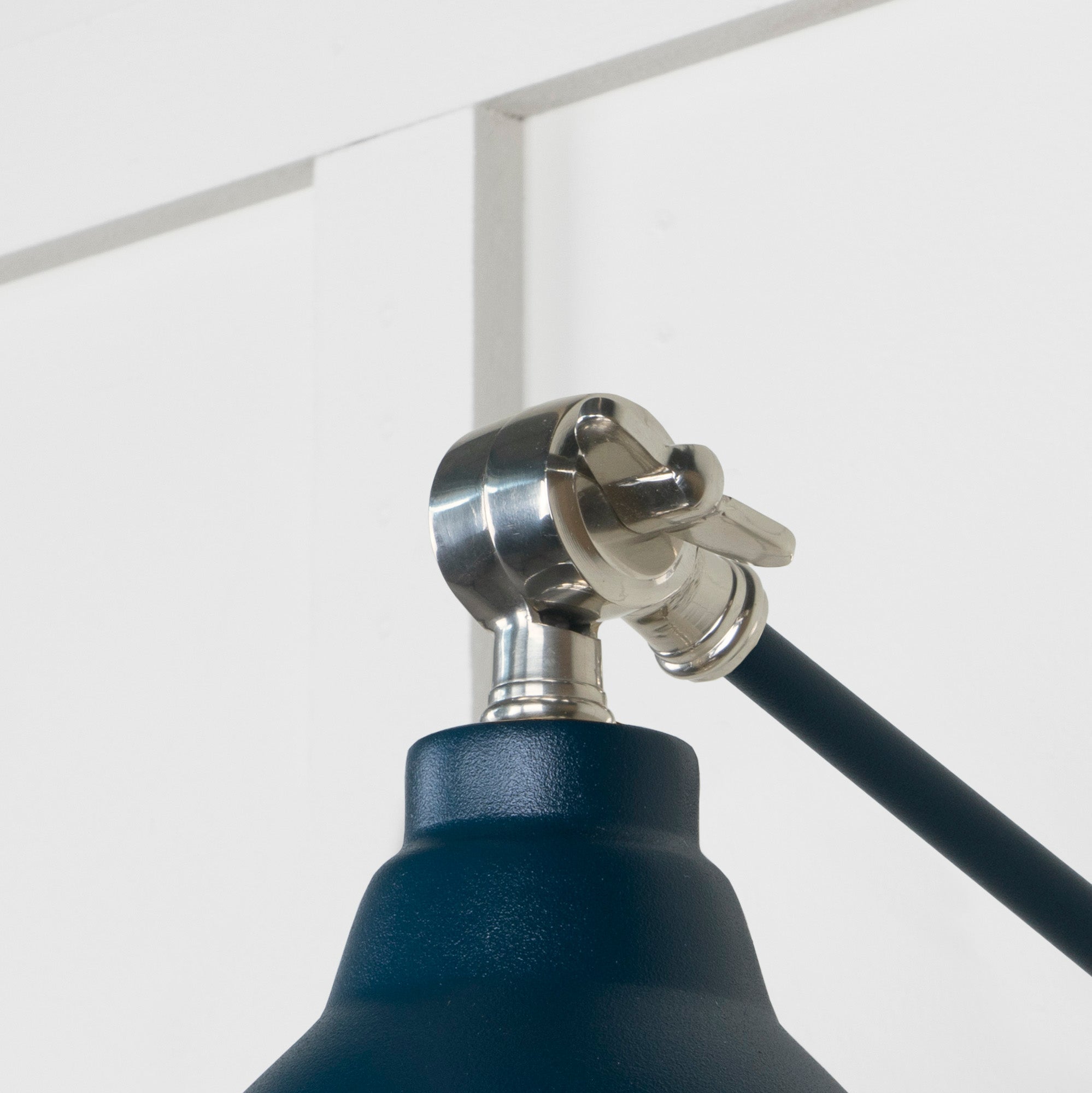 Hammered Nickel Brindley Wall Light | Hammered Nickel Dusk - From the Anvil - EB London