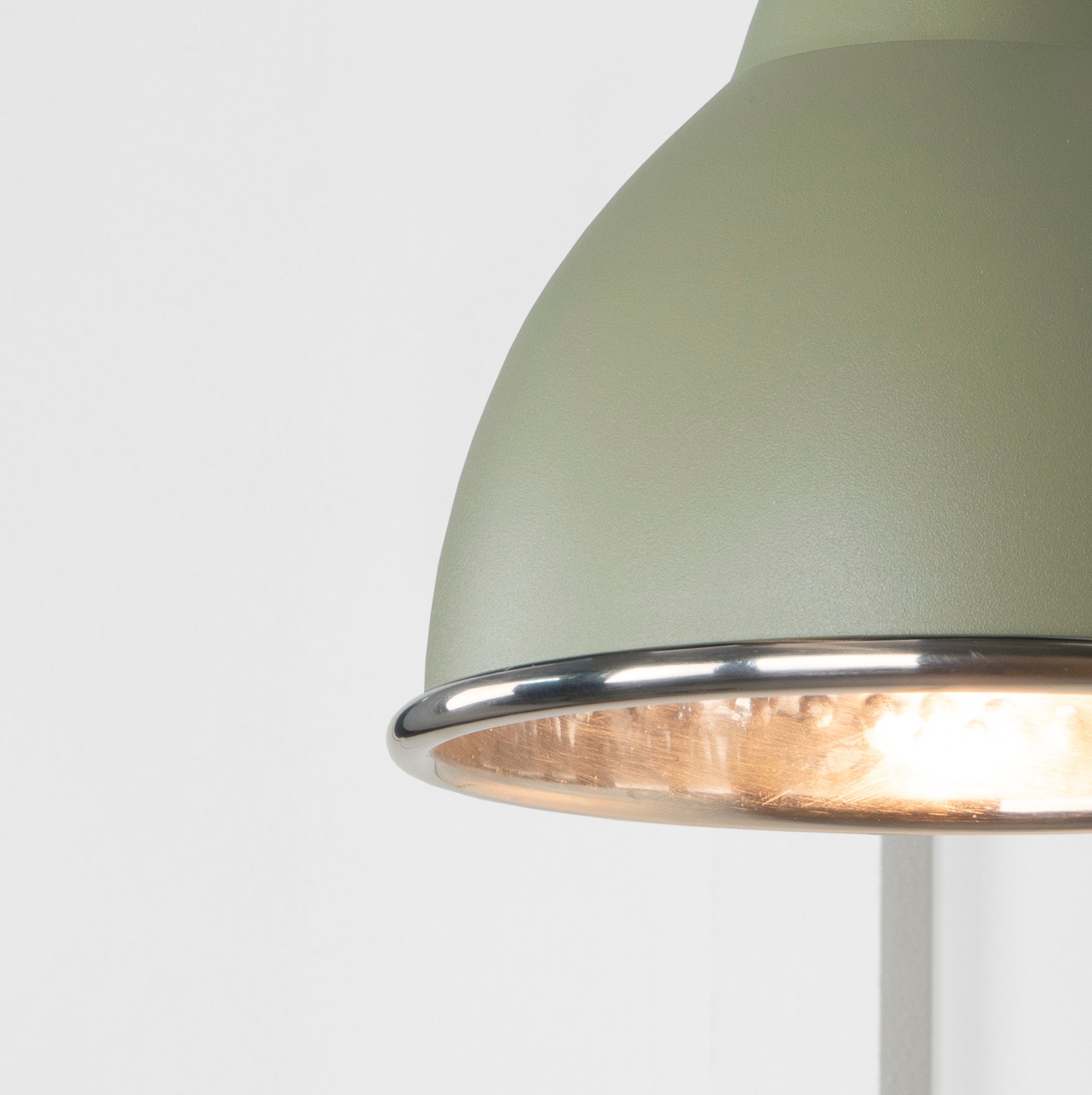 Hammered Nickel Brindley Wall Light | Hammered Nickel Tump - From the Anvil - EB London