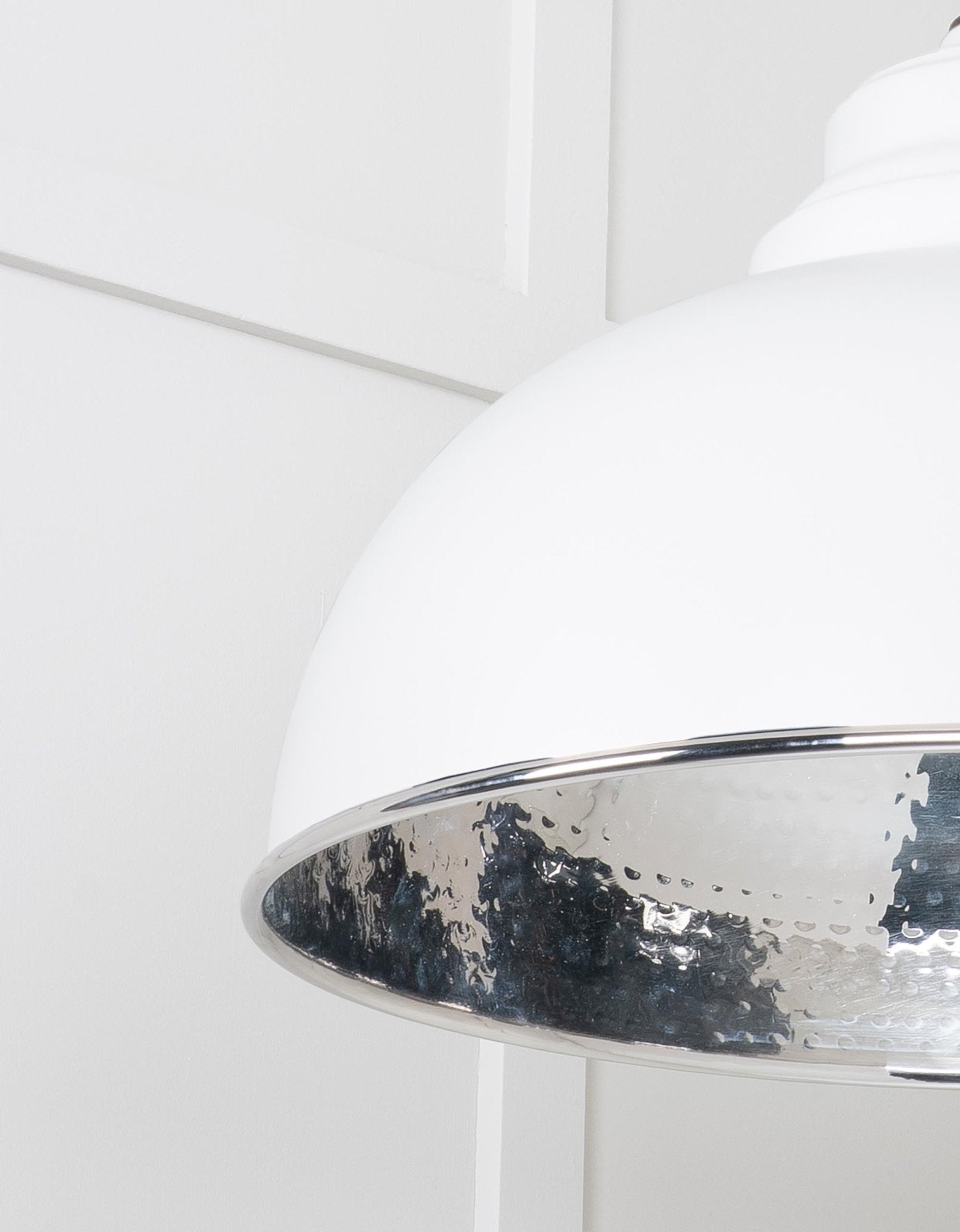 Hammered Nickel Harborne Pendant | Flock - From The Anvil - EB London