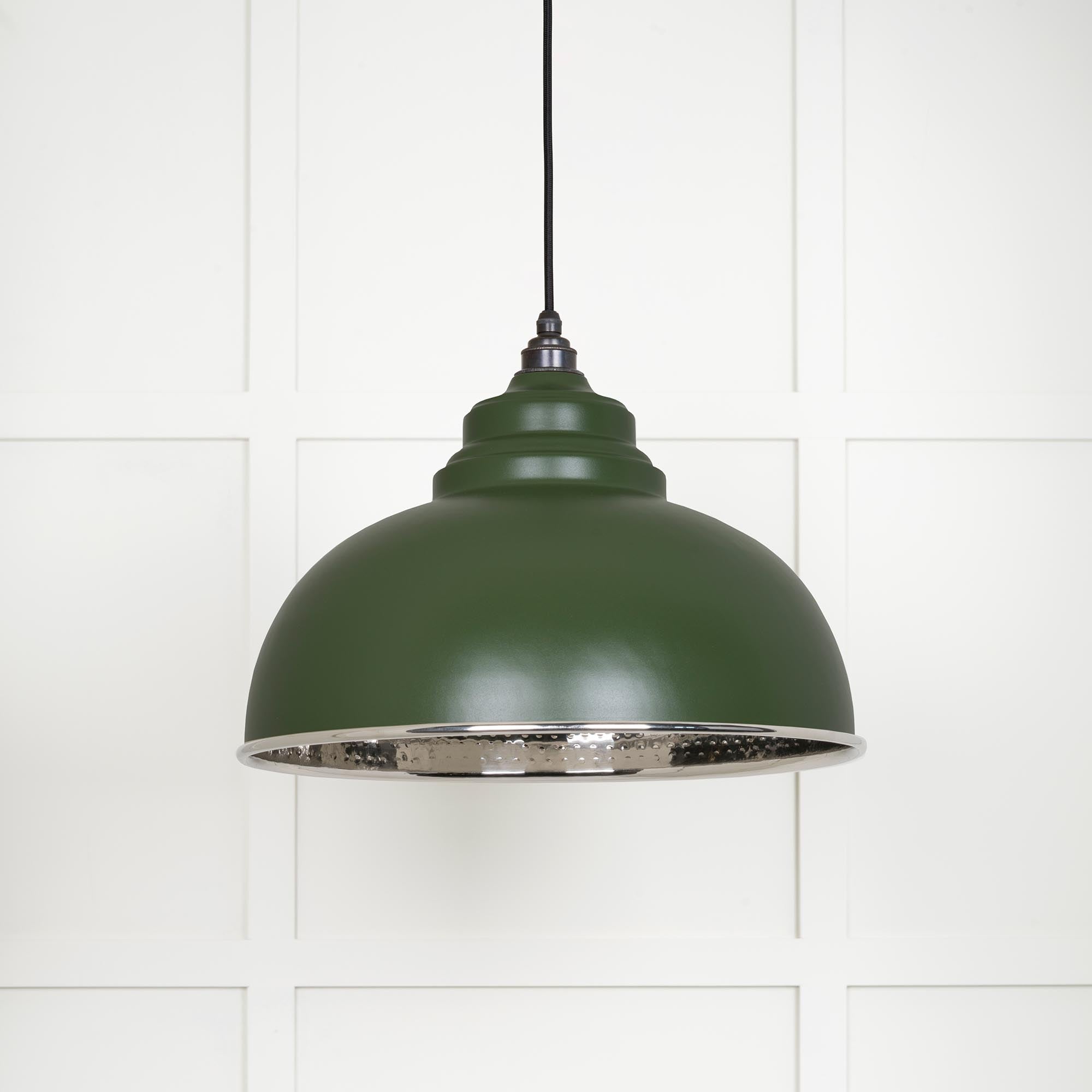 Hammered Nickel Harborne Pendant | Heath - From The Anvil - EB London
