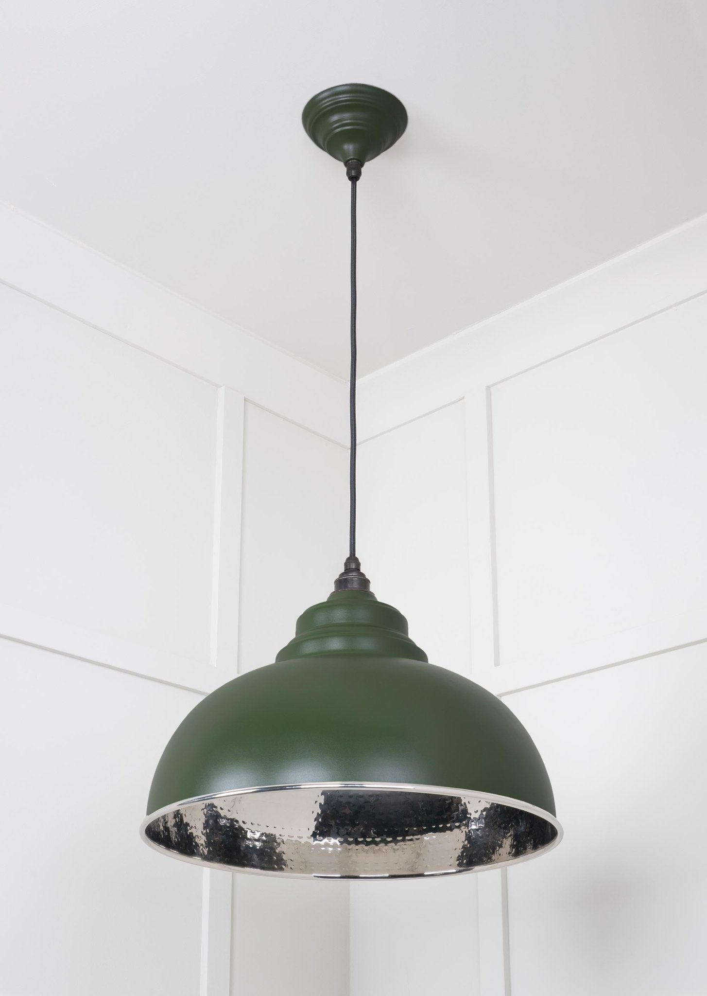 Hammered Nickel Harborne Pendant | Heath - From The Anvil - EB London