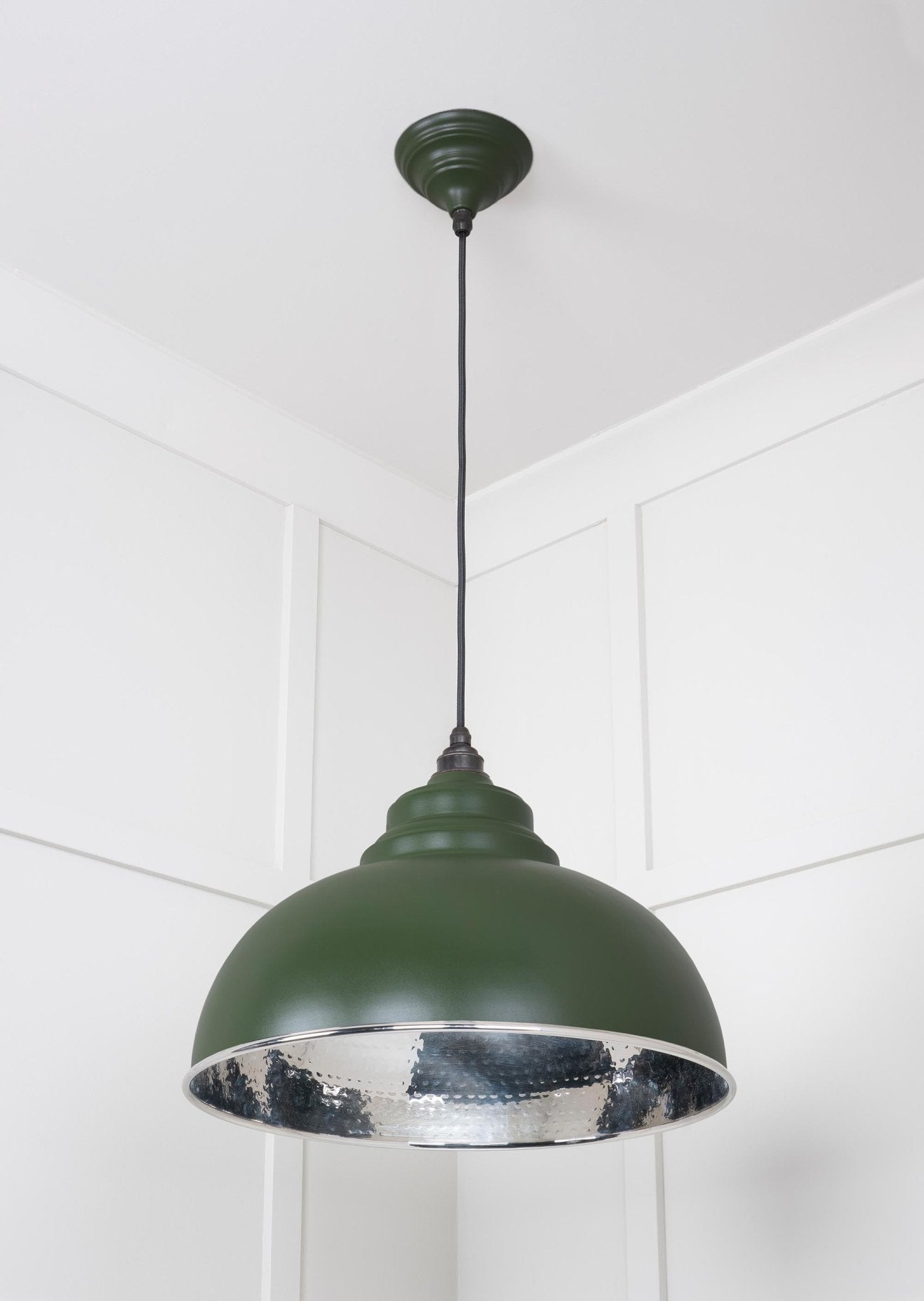 Hammered Nickel Harborne Pendant | Heath - From The Anvil - EB London
