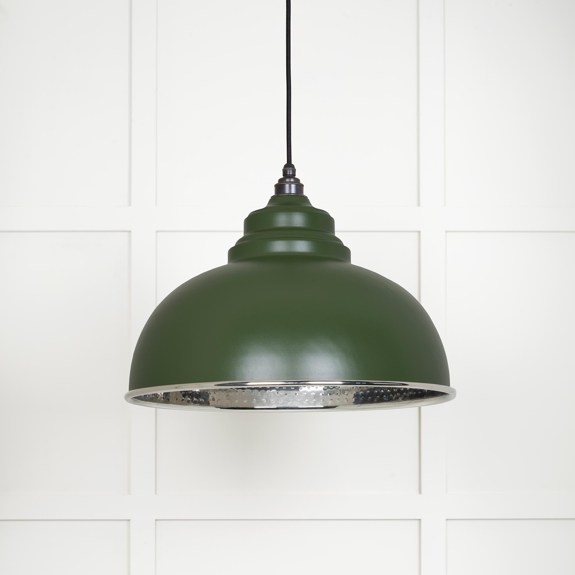 Hammered Nickel Harborne Pendant | Heath - From The Anvil - EB London