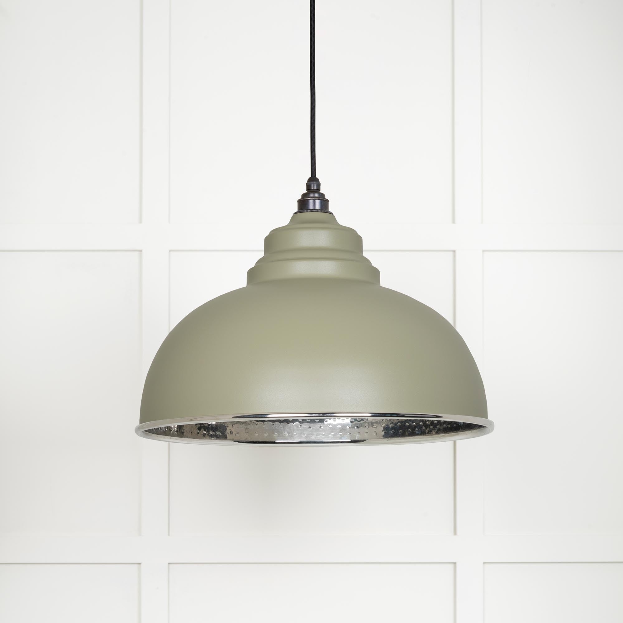 Hammered Nickel Harborne Pendant | Tump - From The Anvil - EB London