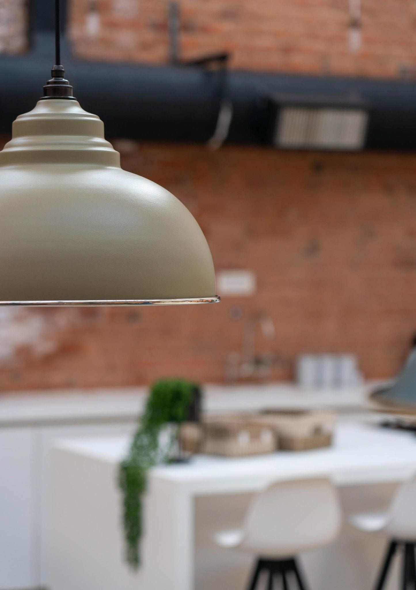 Hammered Nickel Harborne Pendant | Tump - From The Anvil - EB London