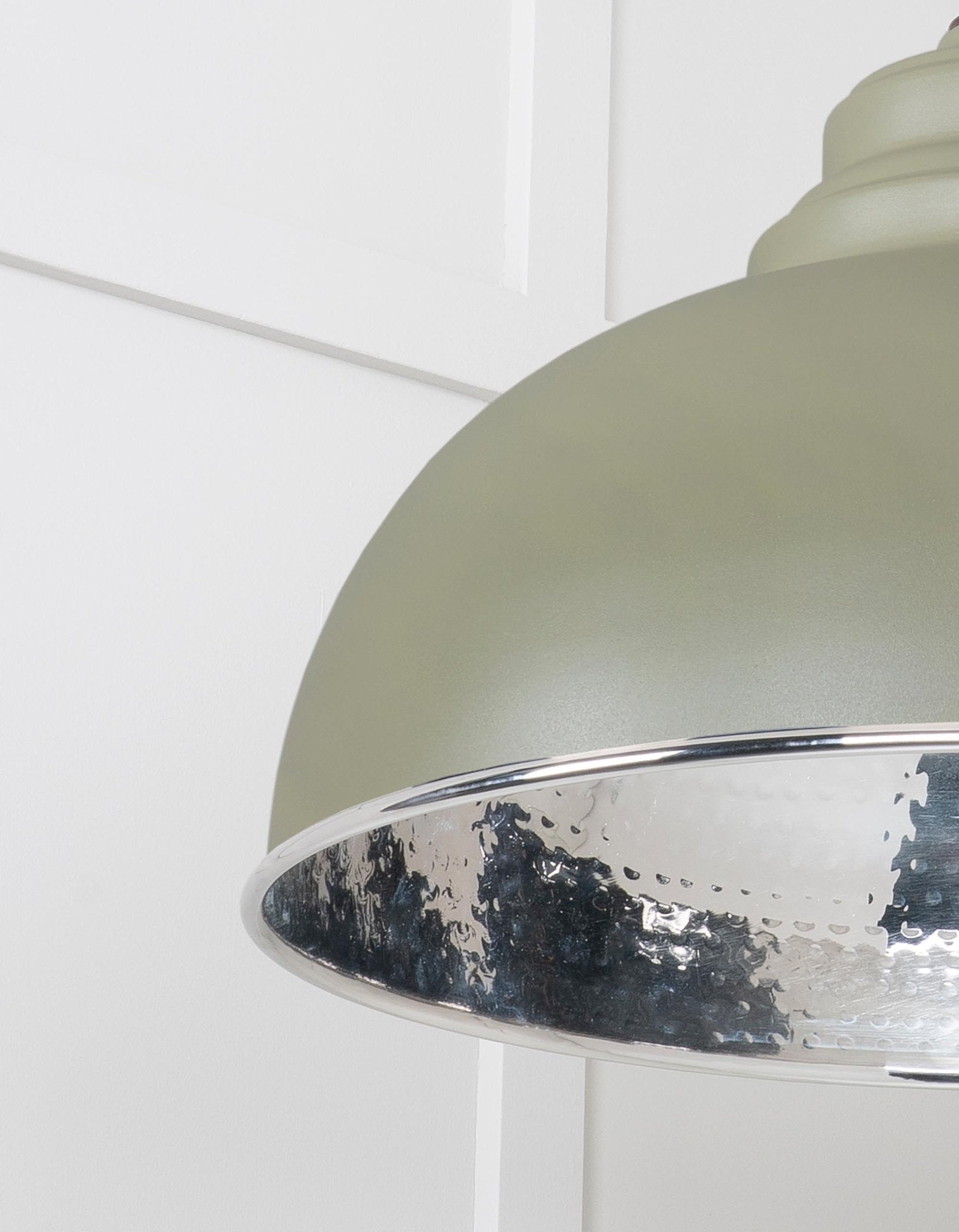 Hammered Nickel Harborne Pendant | Tump - From The Anvil - EB London